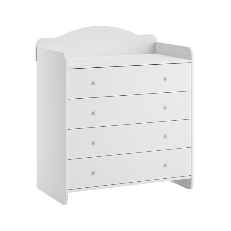 Commode à langer 4 tiroirs Vox Megeve Blanc