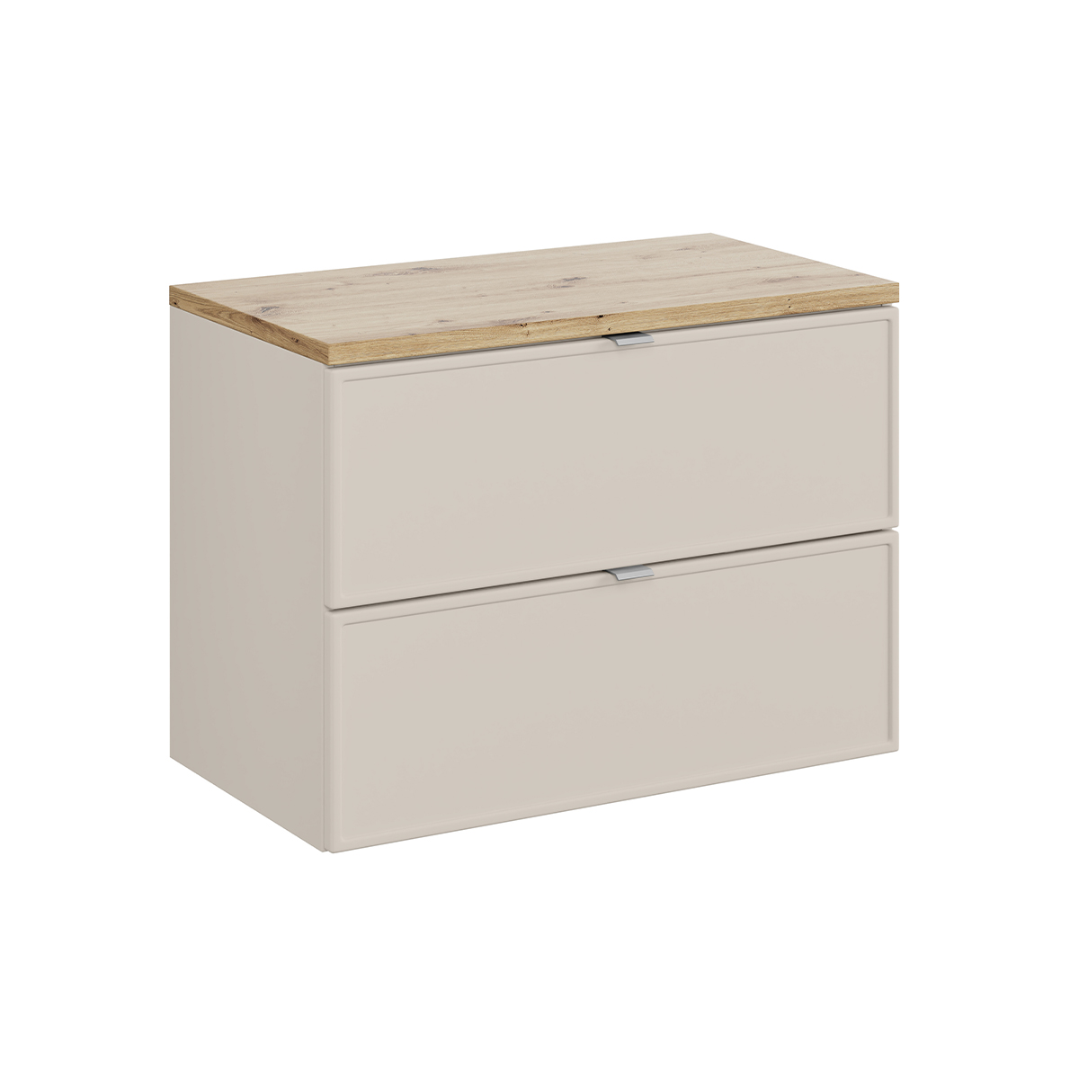 Meuble sous-vasque 80cm plan de toilette Alba Cachemire