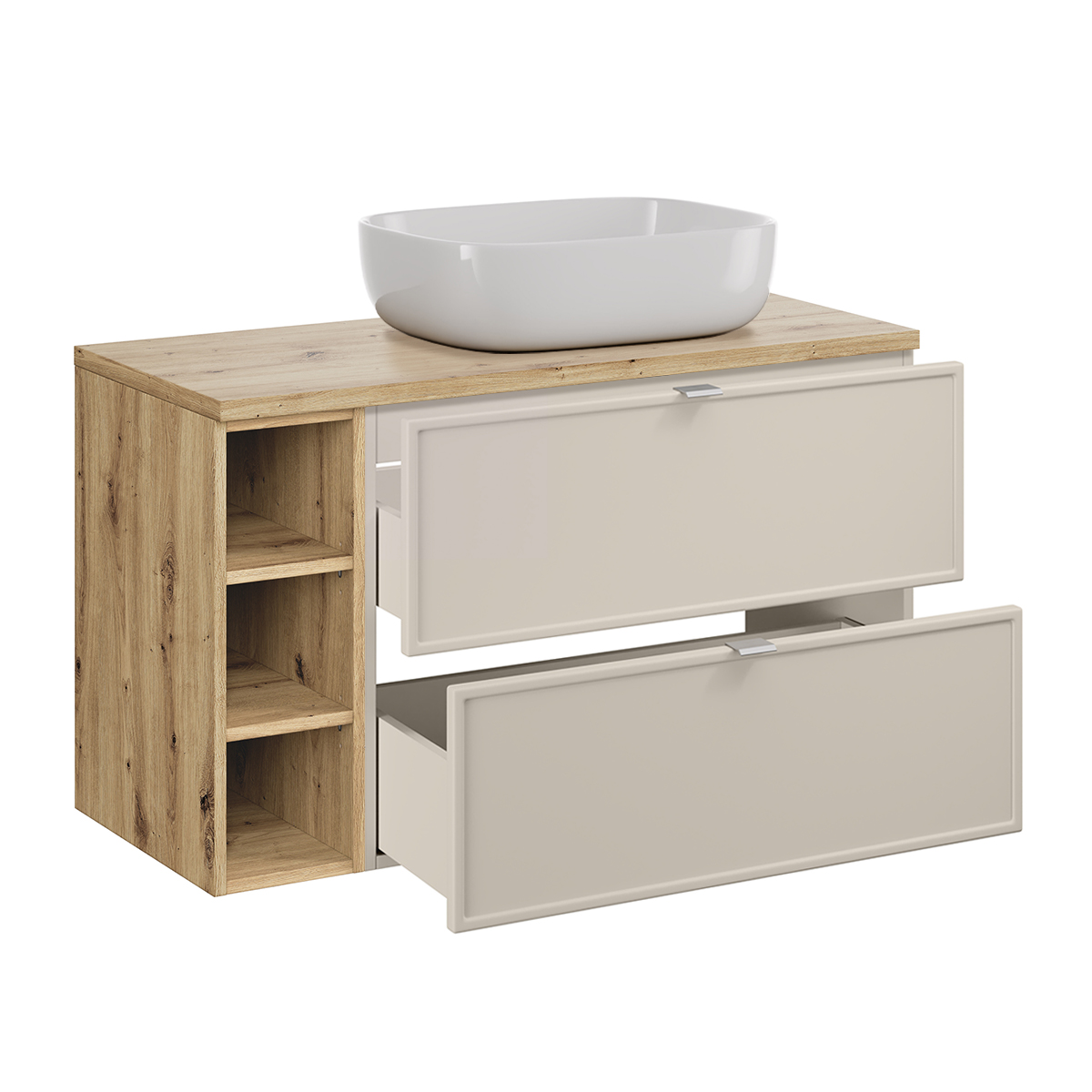 Alba_beige_salle_de_bain_100cm_niche_meuble_simple_vasque_SMILE50_2