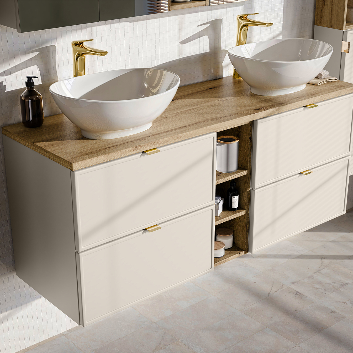 Alba_beige_salle_de_bain_140cm_niche_meuble_double_vasque_LOLA_5