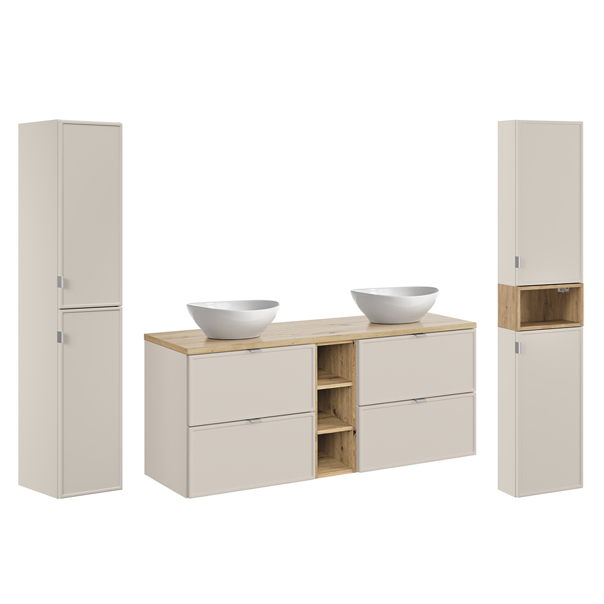 Alba_beige_salle_de_bain_pack_140cm_2_colonnes_niche_meuble_double_vasque_LOLA_1