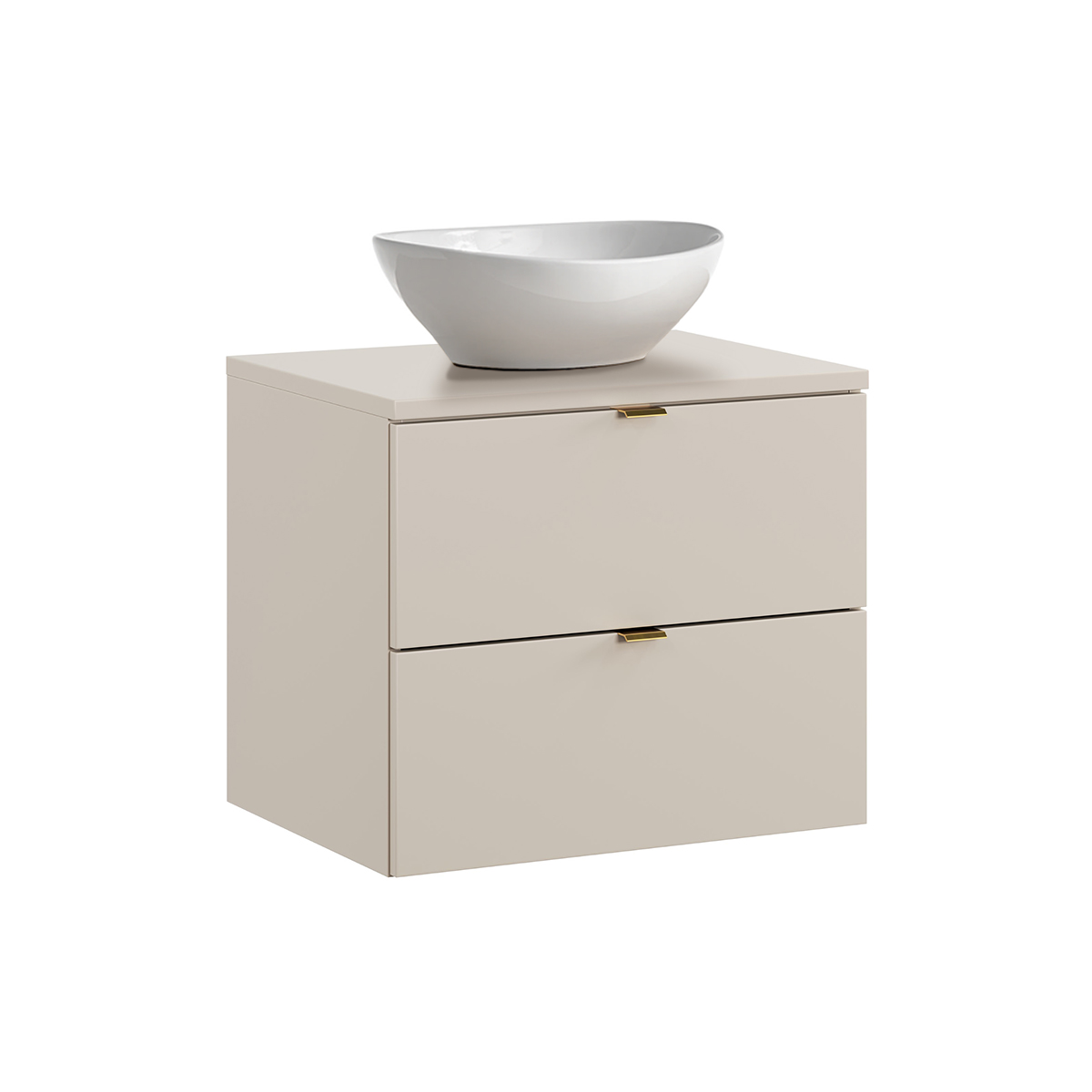 Meuble simple vasque 60cm Azel Cachemire