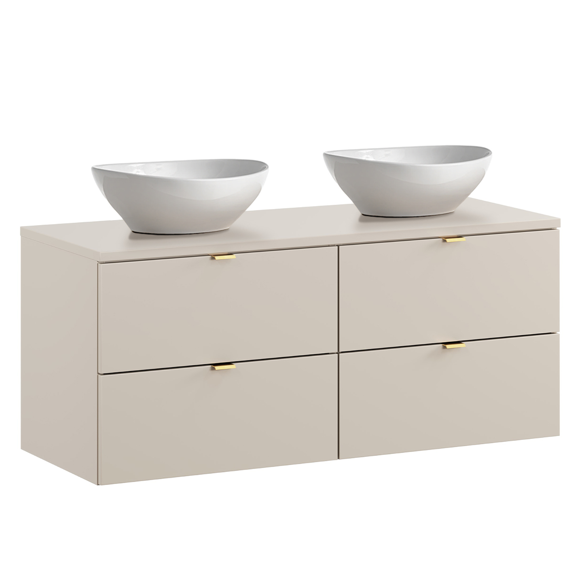 Meuble double vasque 120cm Azel Cachemire