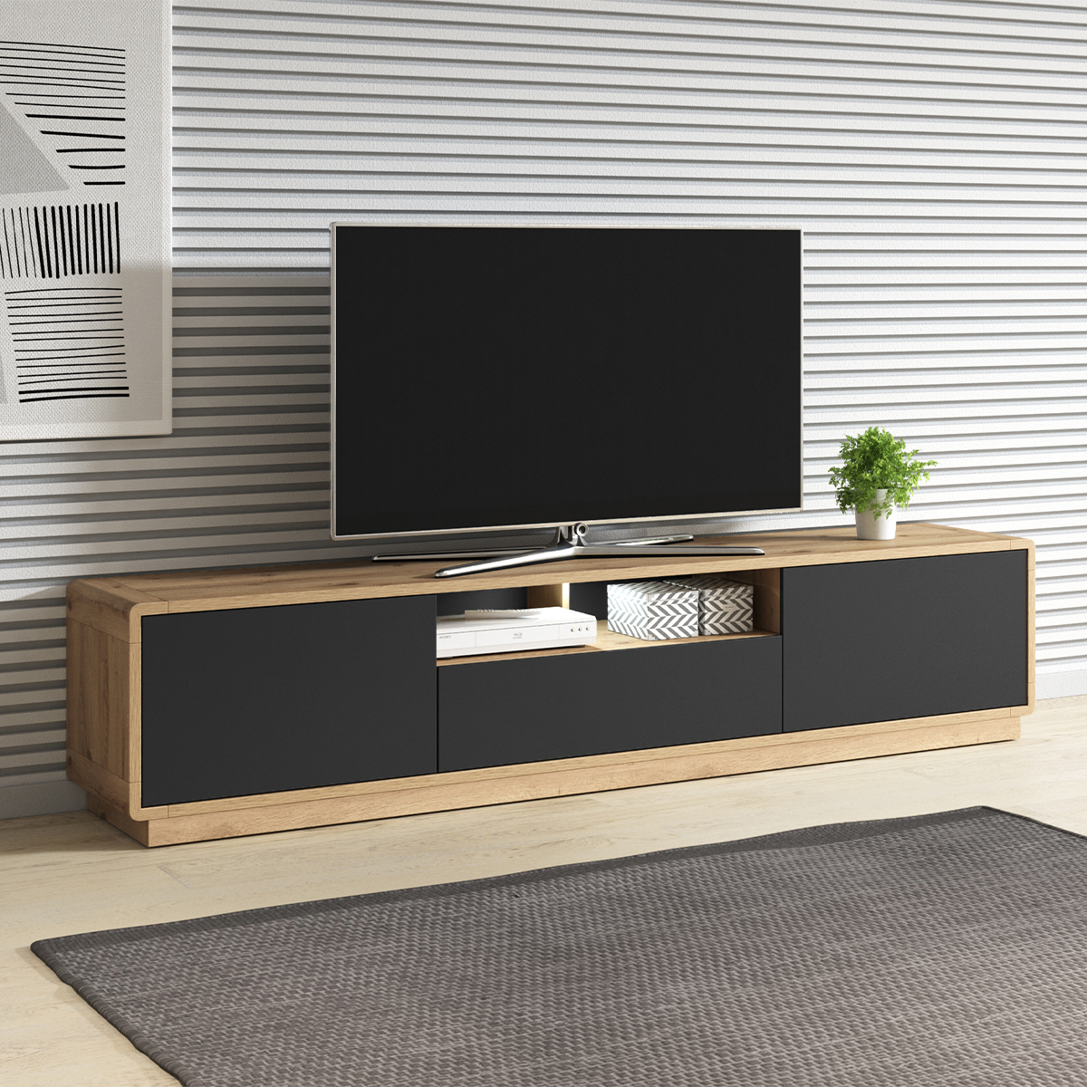 Raven_bois_noir_meuble_TV_200cm_4