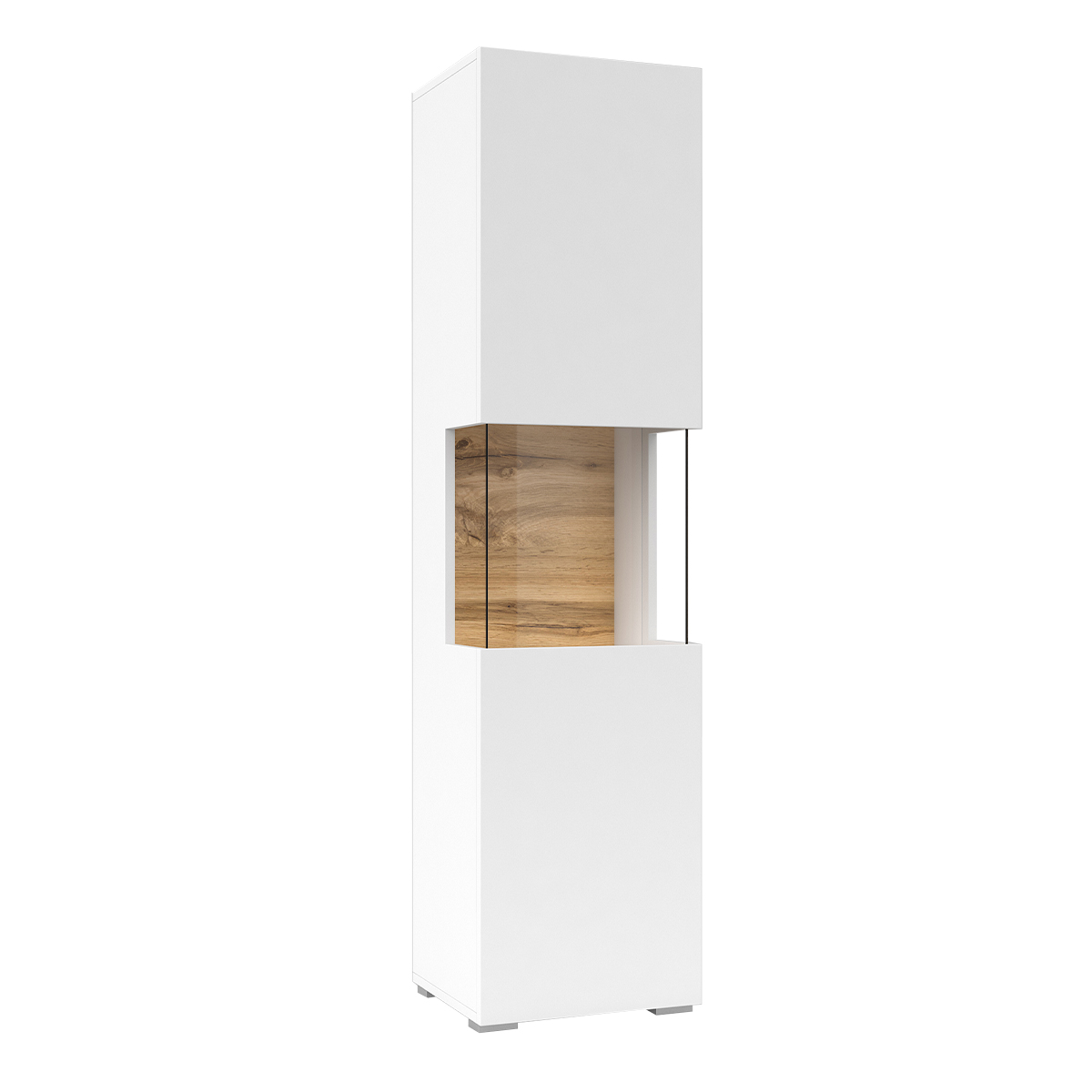 Vitrine 1 porte Glora Blanc