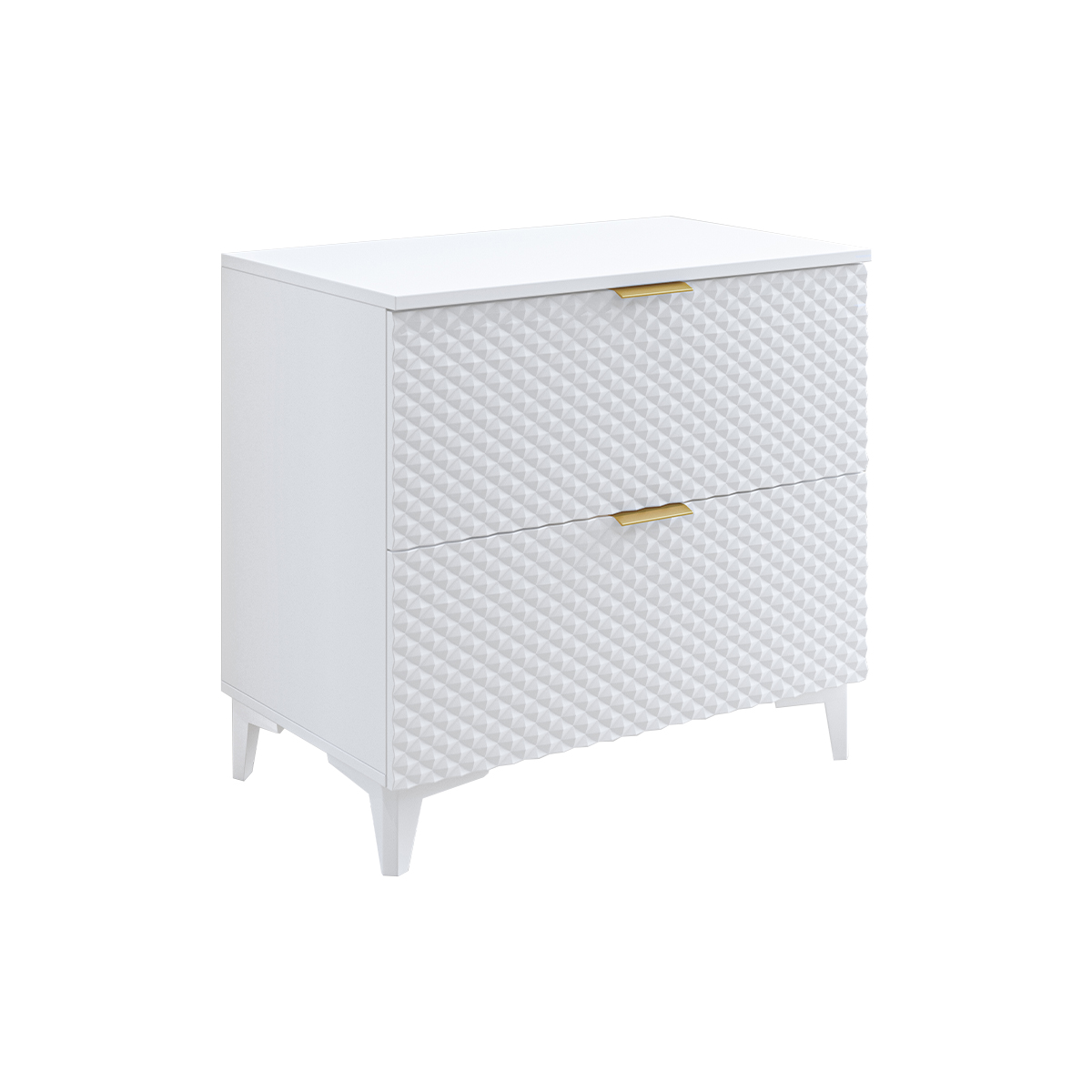 Meuble sous-vasque 80 cm sur pieds Cléa Blanc