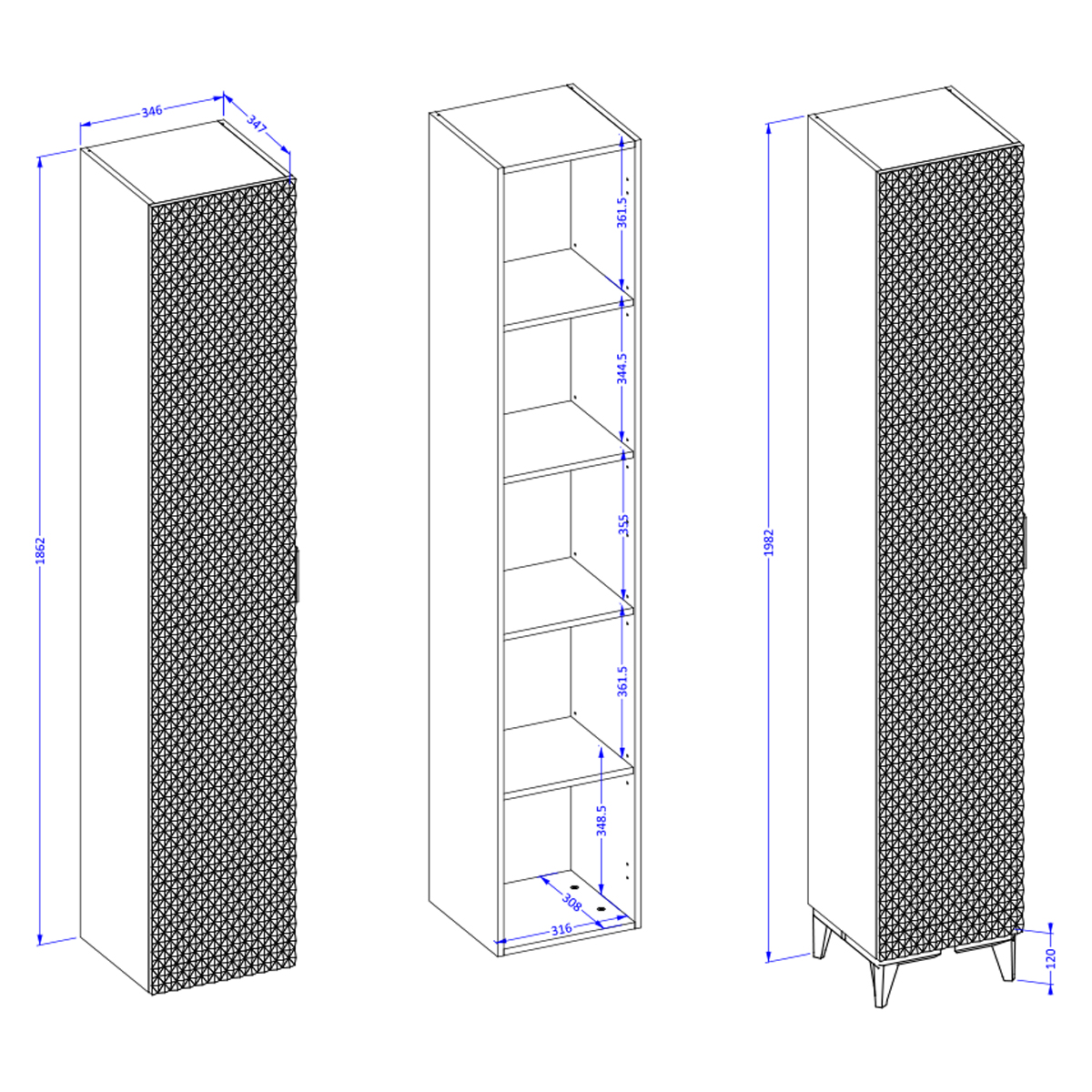 Cléa_colonne_dimensions