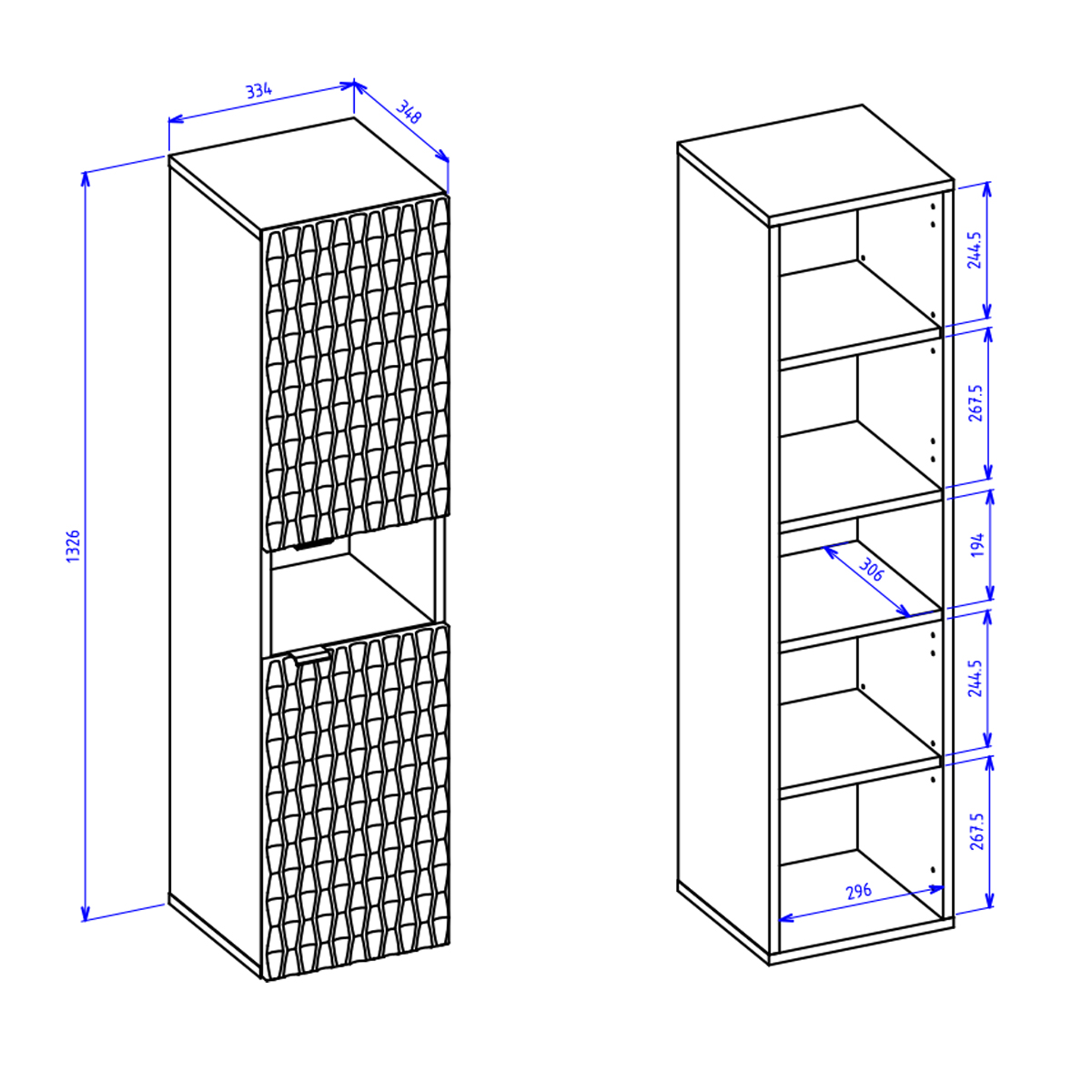 Nevia_bois_noir_colonne_dimensions
