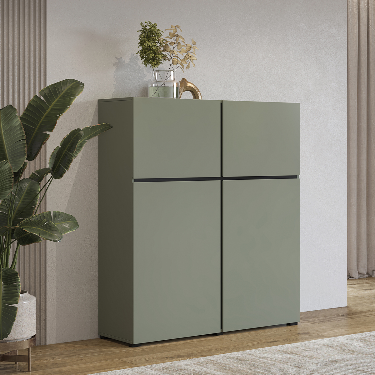 Lilia_vert_buffet_4portes_4