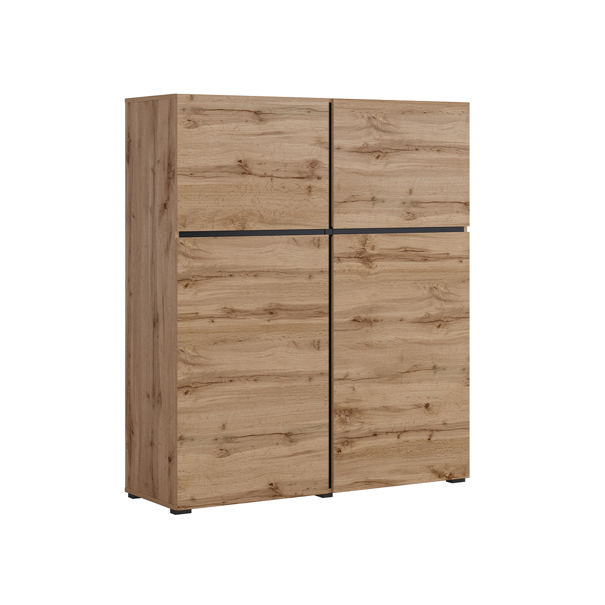 Buffet haut 4 portes Lilia Bois
