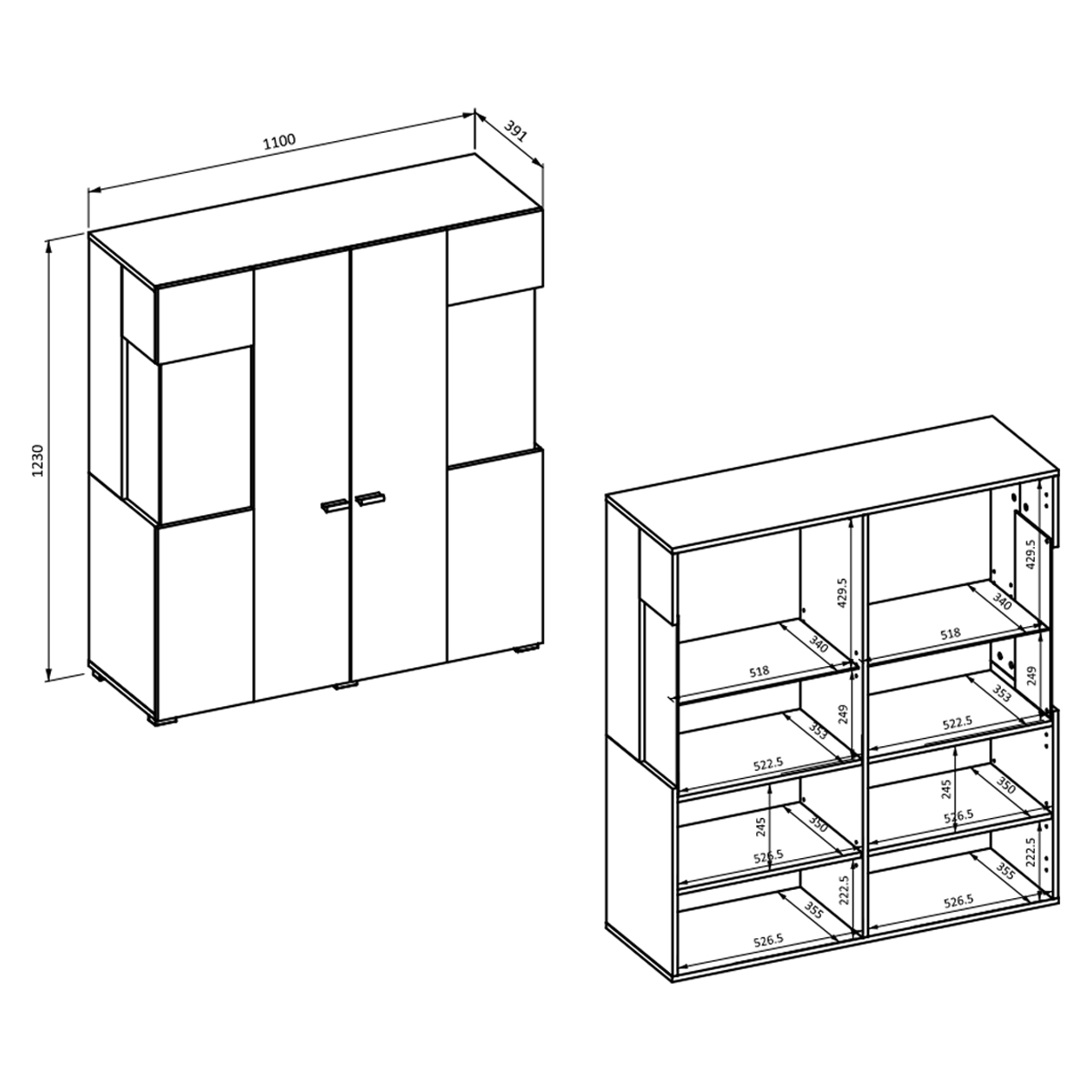 Akram_vaisselier_2portes_dimensions