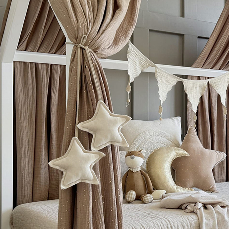 tinobed-marron-or-ciel-lit-coton-double-3