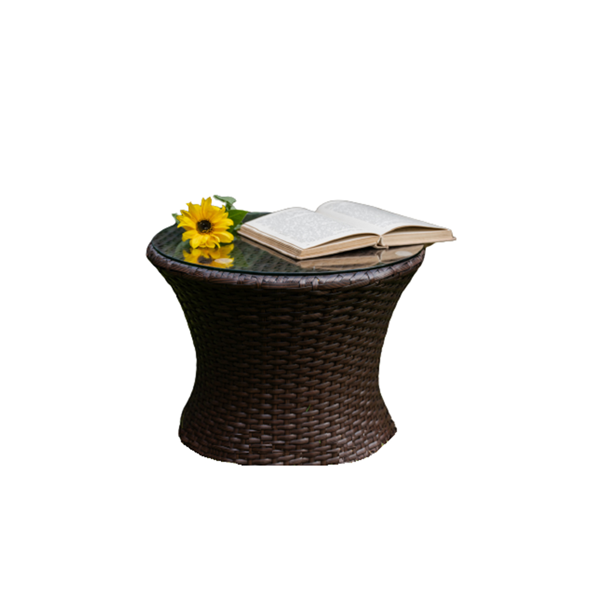 Table basse de jardin Los Angeles Marron foncé