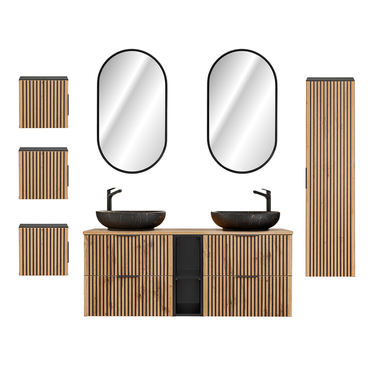 Gaia_bois_noir_pack_140cm_3_armoires_miroir_2