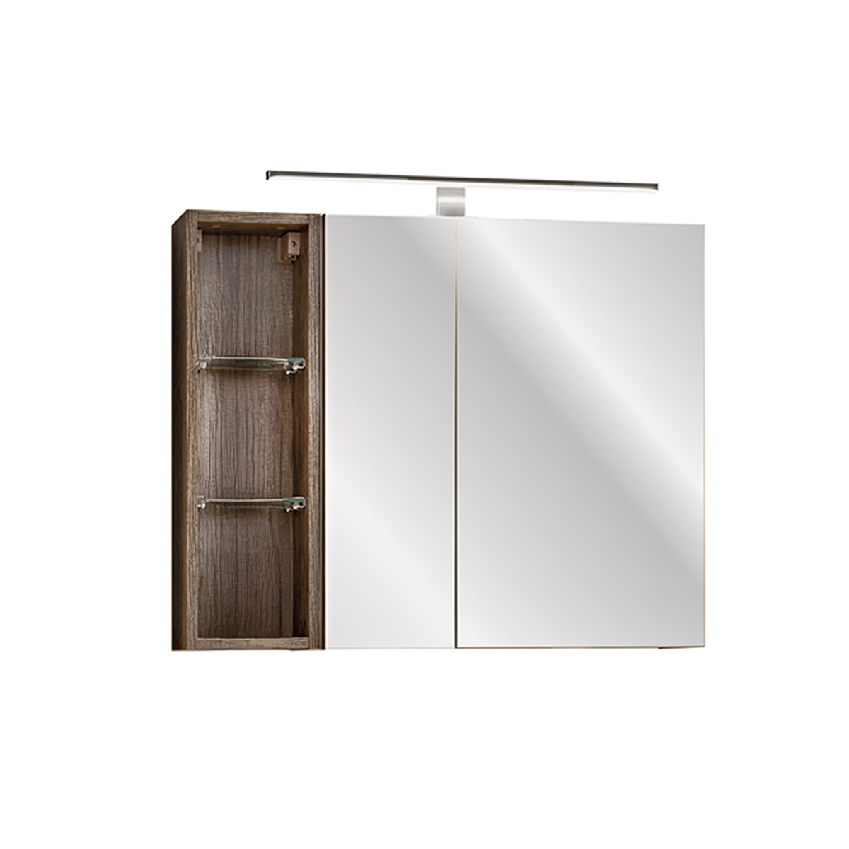 Miroir armoire murale 3 niches 80cm Éros Taupe