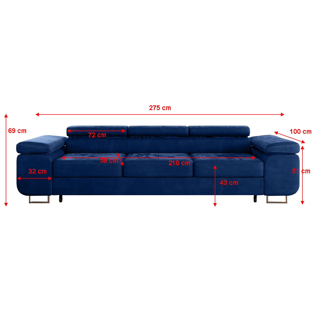 Canapé_convertible_3_places_Wilson_velours_Bleu_4