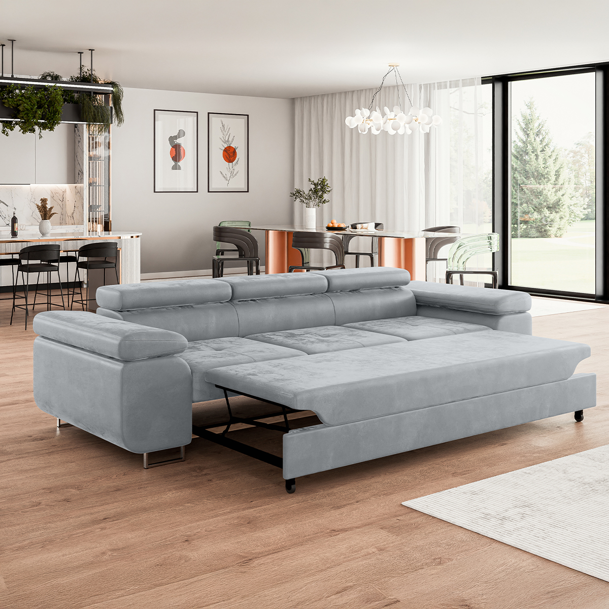 Canapé_convertible_3_places_Wilson_velours_Gris_5