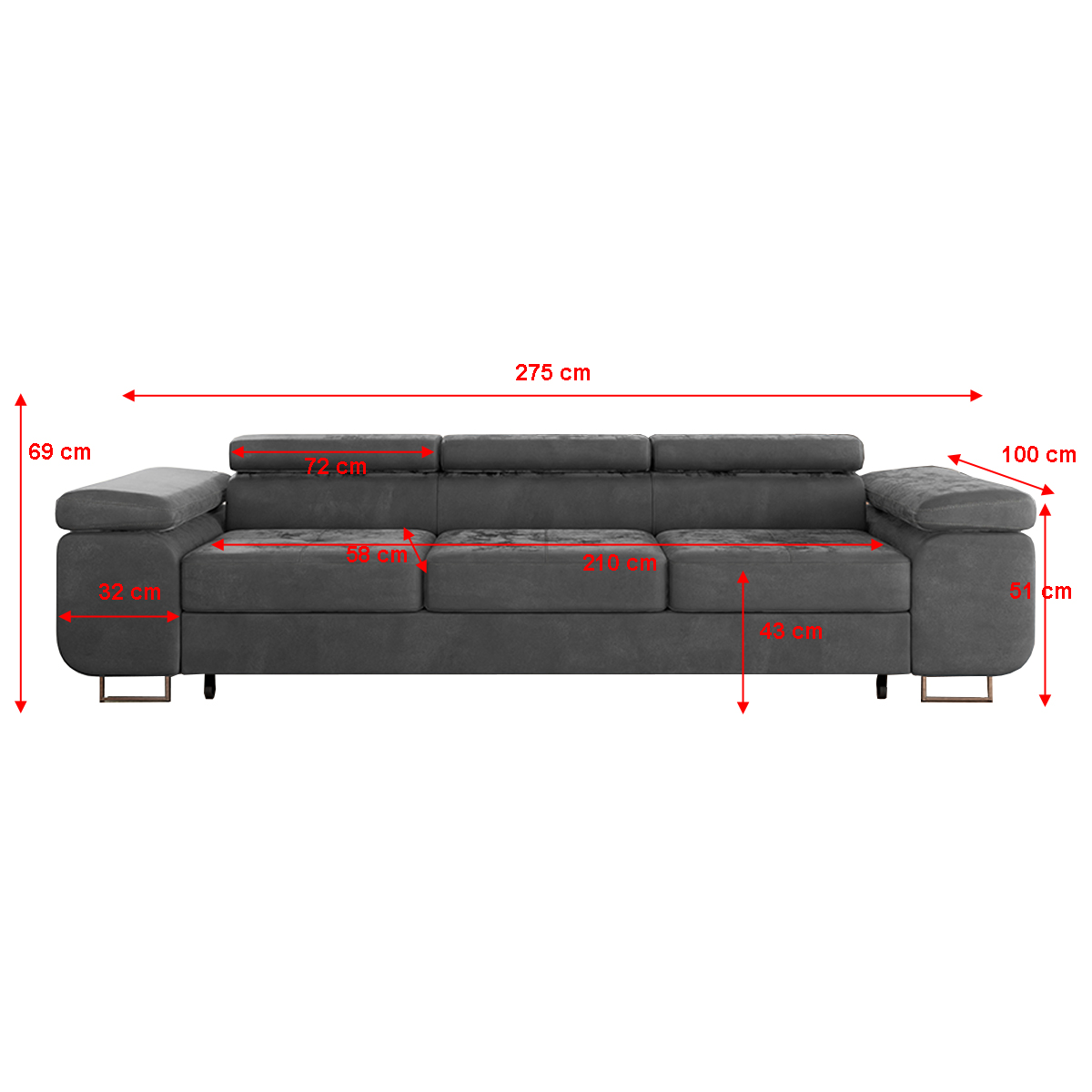 Canapé_convertible_3_places_Wilson_velours_Gris_foncé_4