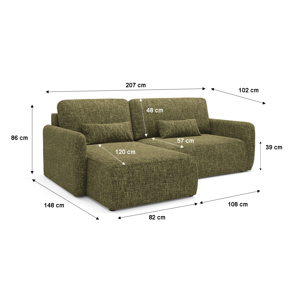 Canapé_dangle_réversible_et_convertible_3_places_avec_coffre_Lazare_Vert_7_dimensions_ok