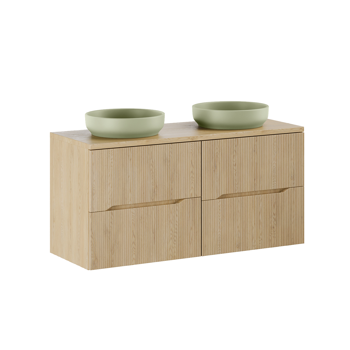 Meuble double vasque 120cm Isaline Bois