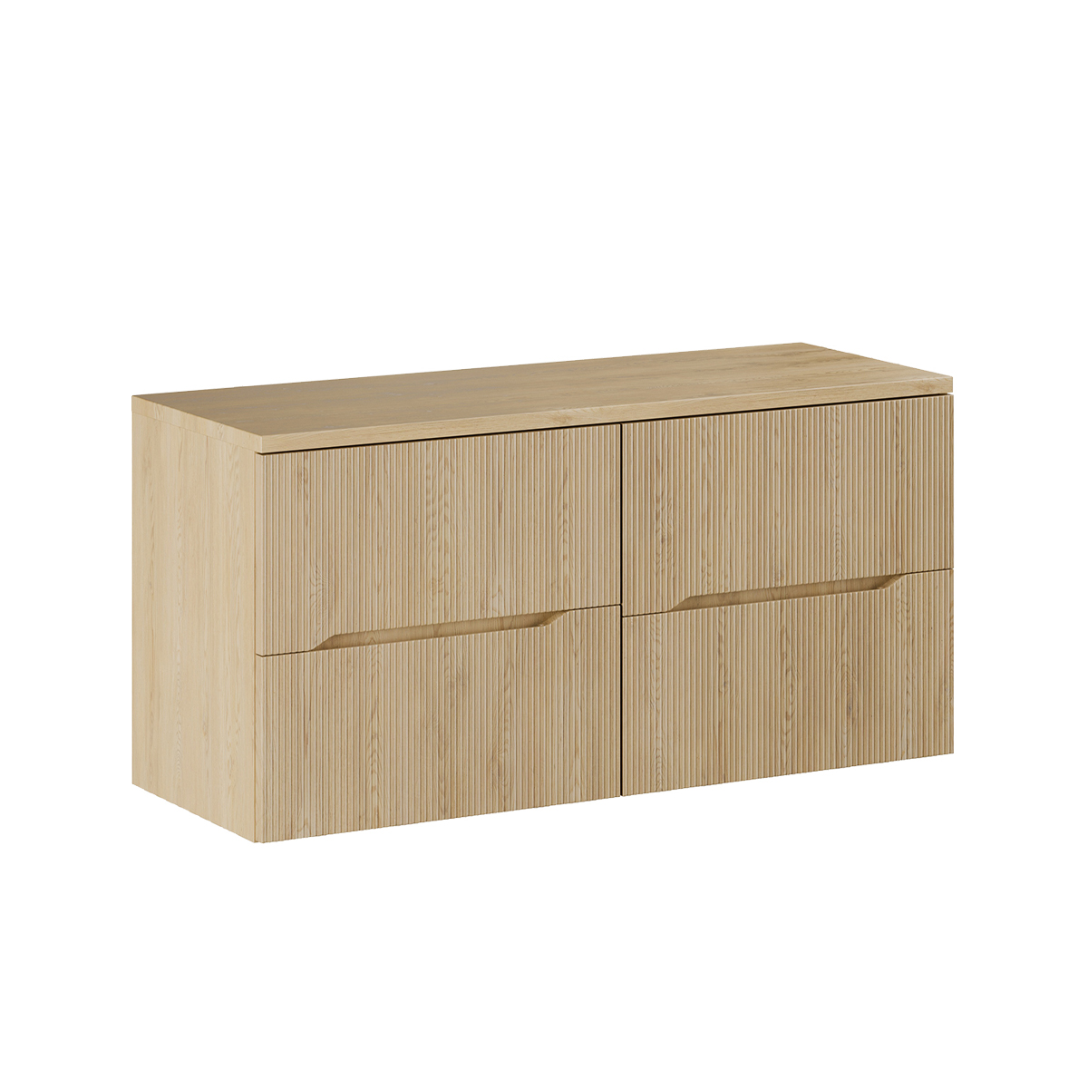 Meuble sous-vasque 120cm plan de toilette Isaline Bois