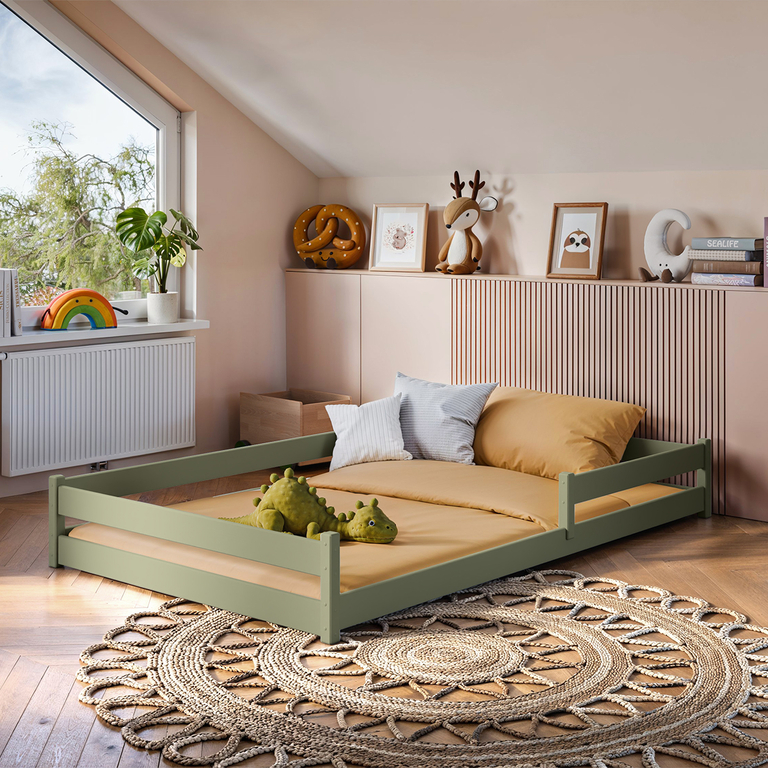 Lit au sol 120x200 sommier inclus Lily Olive