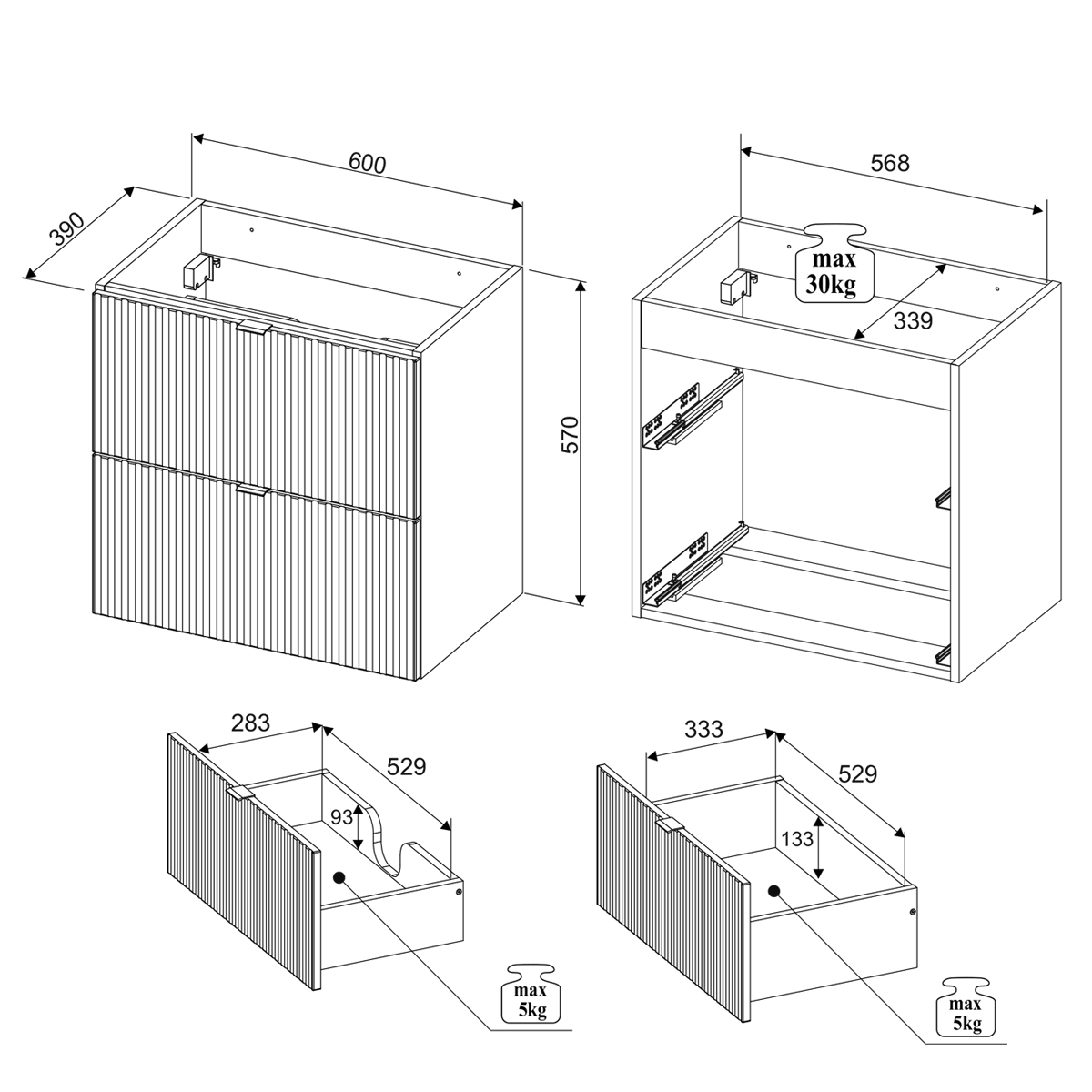 jade-vert-salle-de-bain-60cm-meuble-sous-vasque-2-tiroirs-dimensions