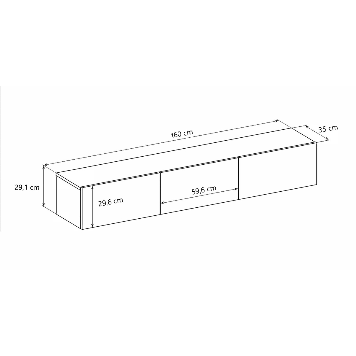 Kct_Idao_meuble_TV_160cm_dimensions