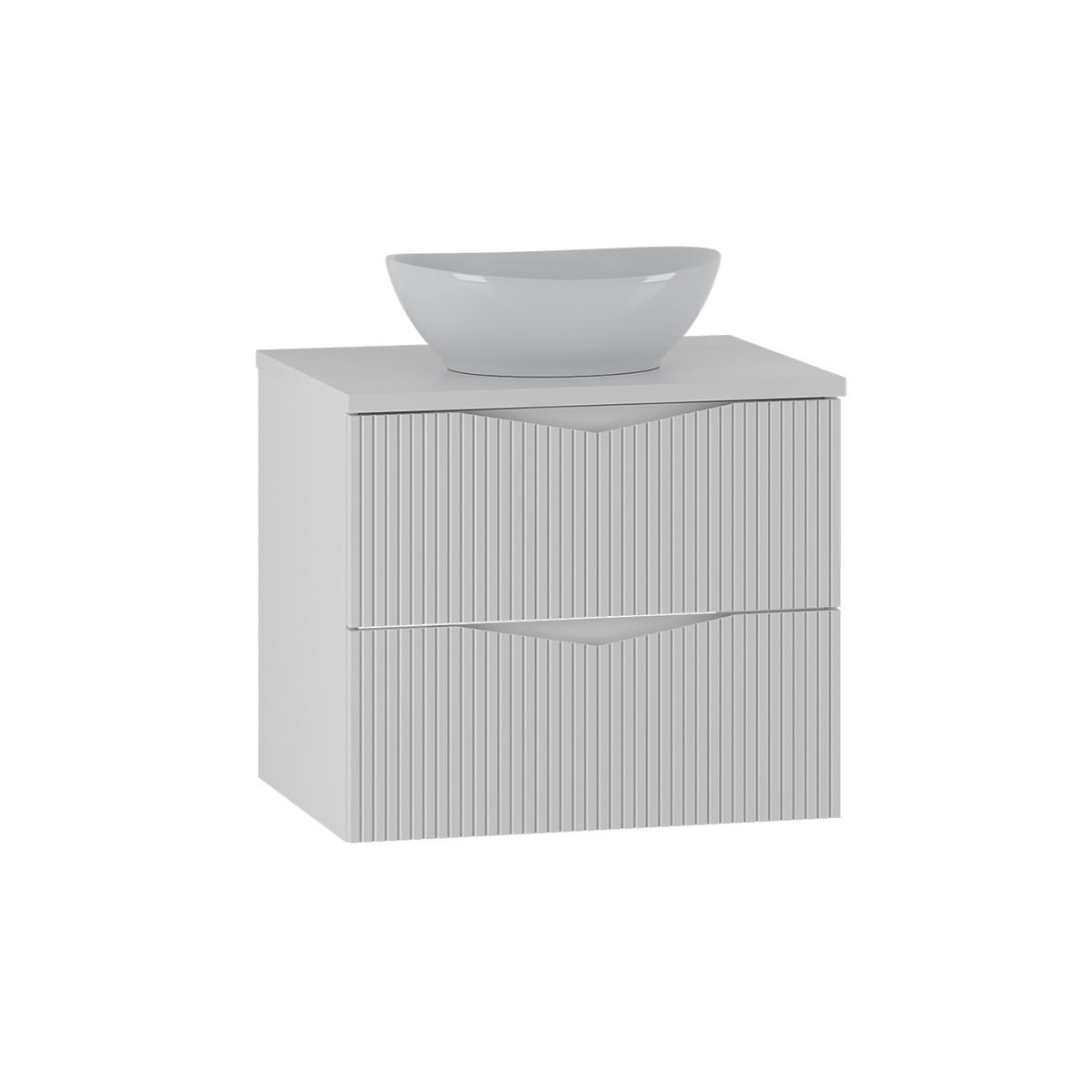 Meuble simple vasque 60cm Tao Blanc