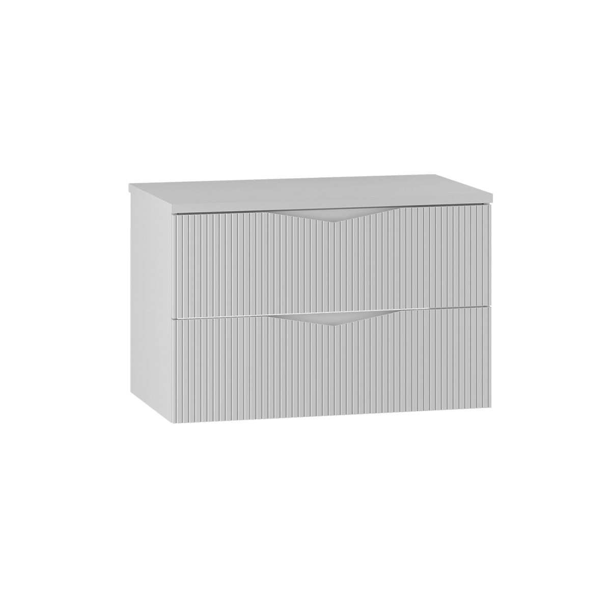 Meuble sous-vasque 80cm plan de toilette Tao Blanc