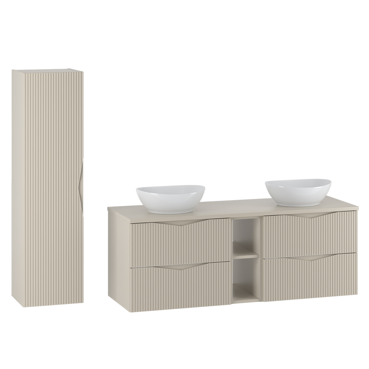 Petits-Meubles_Tao_Ensemble_meuble_double_vasque_140cm_2_niches_et_colonne_Cachemire_1