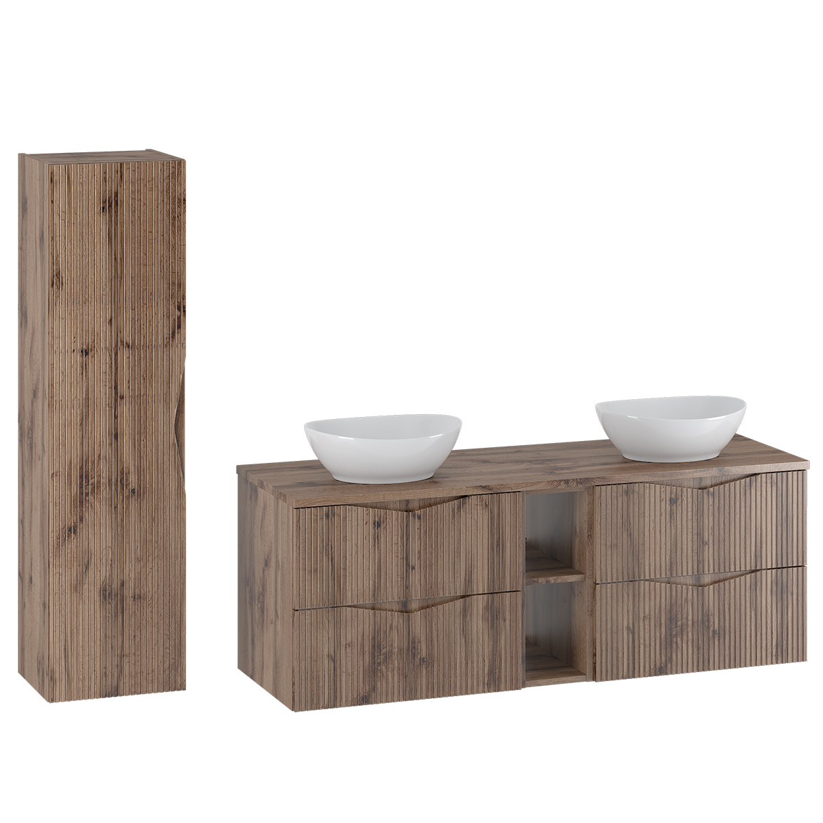 Petits-Meubles_Tao_Ensemble_meuble_double_vasque_140cm_2_niches_et_colonne_Bois_1