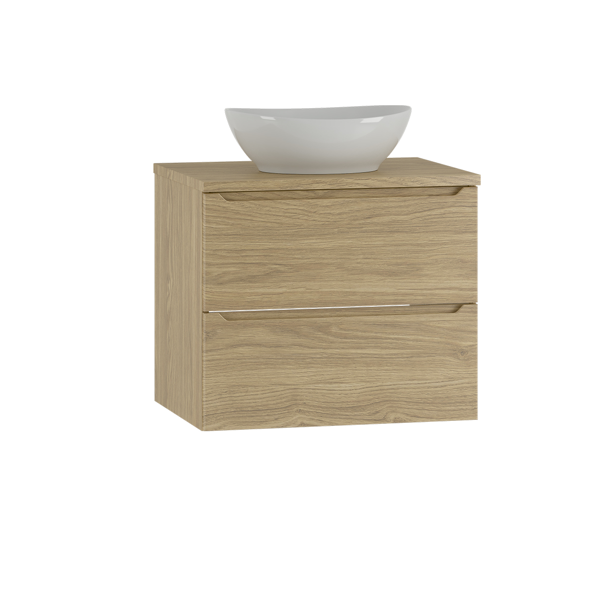 Meuble simple vasque 60cm Viggo Bois