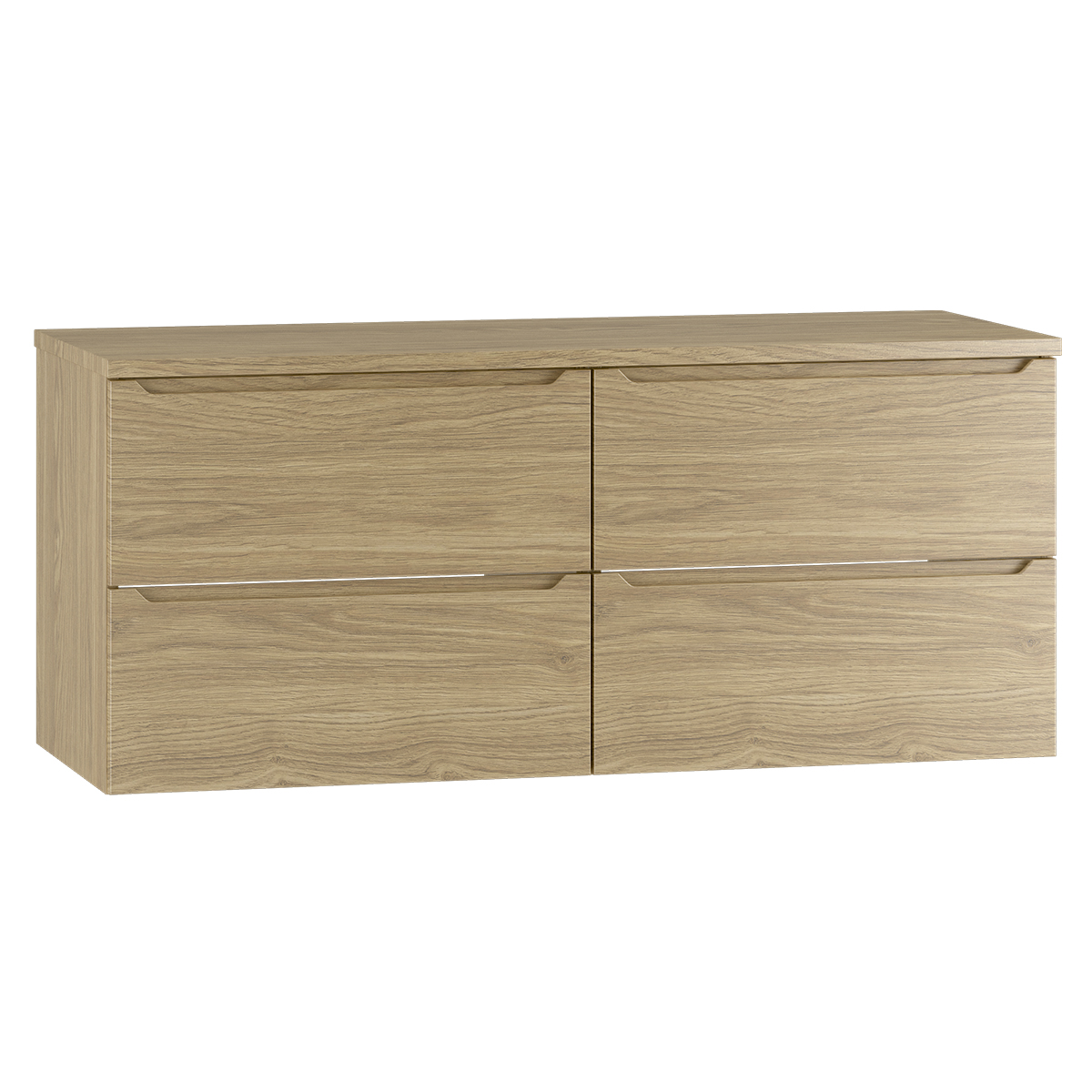 Meuble sous-vasque 120cm plan de toilette Viggo Bois