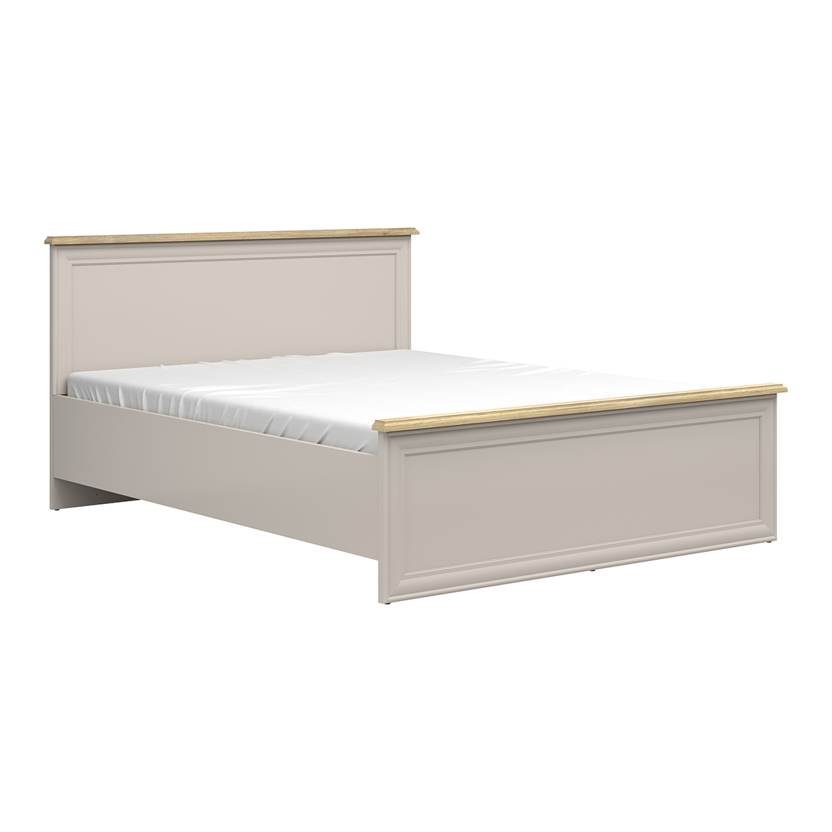 Lit 160x200 sommier inclus Perle Cachemire