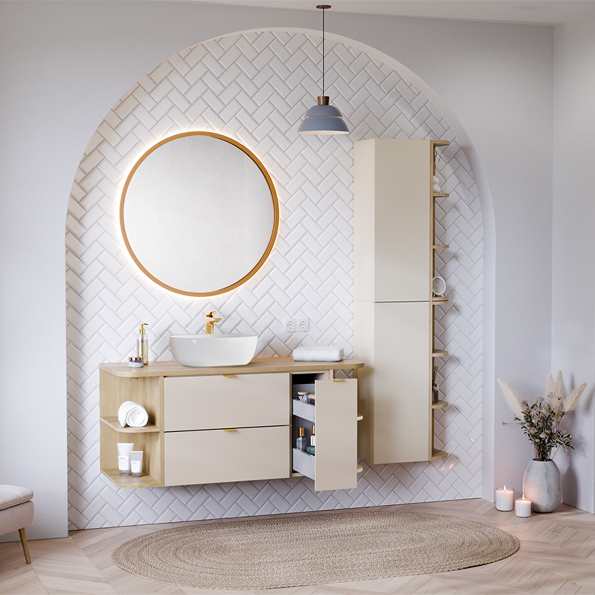 Azel_cachemire_bois_salle_de_bain_pack_colonne_murale_120cm_meuble_simple_vasque_niche_ronde_porte_4