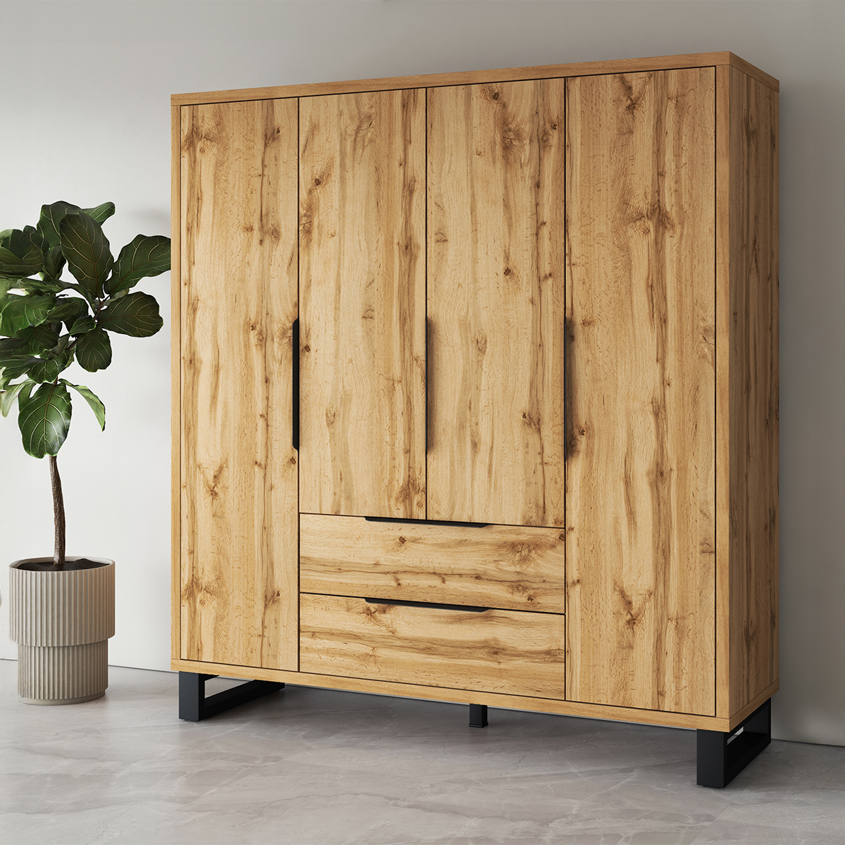 Hvt_Eden_bois_noir_armoire_4portes_3