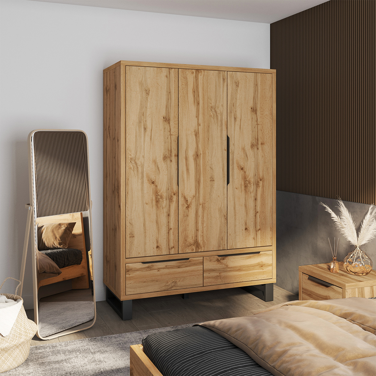Hvt_Eden_bois_noir_armoire_3portes_4
