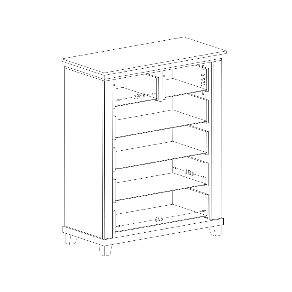 Hvt_Martin_vert_bois_commode_6tiroirs_dimensions_2