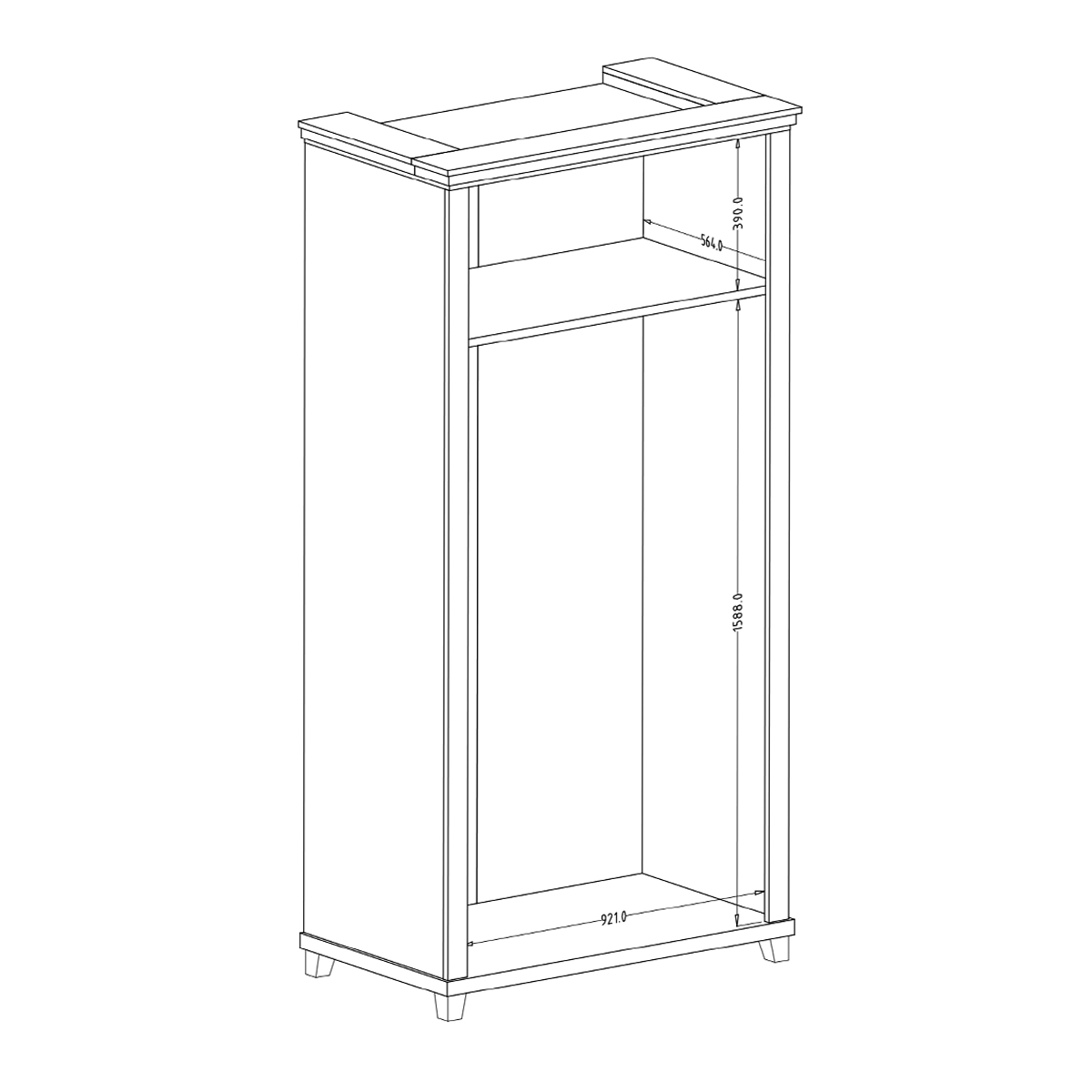 Hvt_Martin_vert_bois_armoire_2portes_dimensions_2