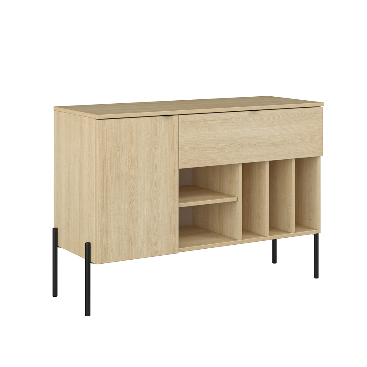 Buffet 1 porte 1 tiroir Lucilla Bois