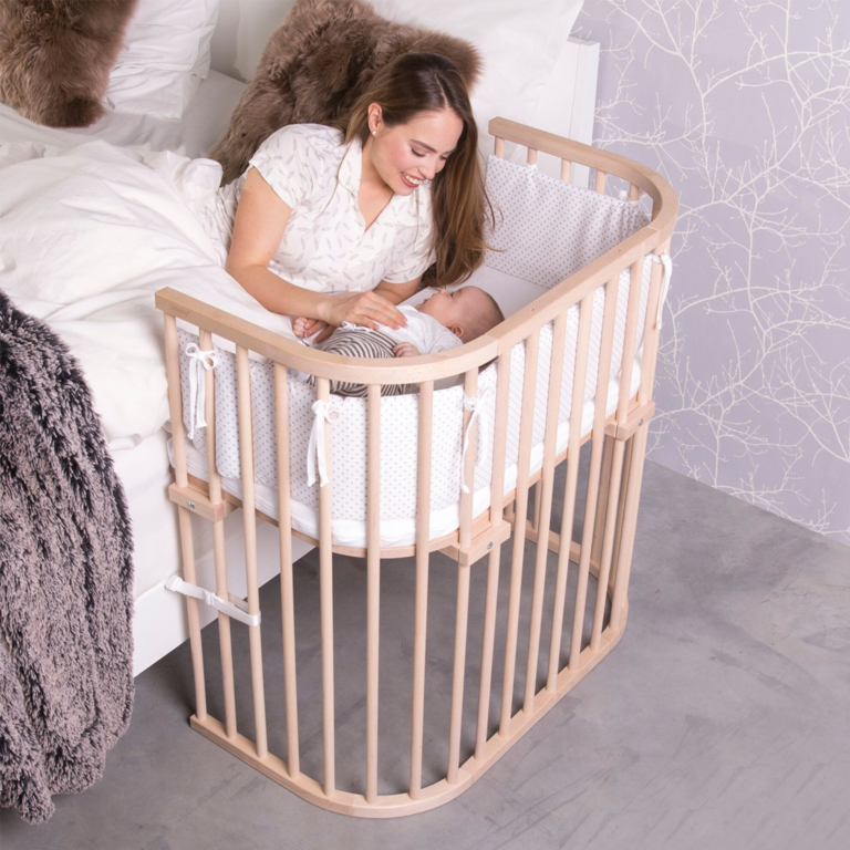 Babybay Côté D'extension Laqué Naturel Avec Complément De Matelas