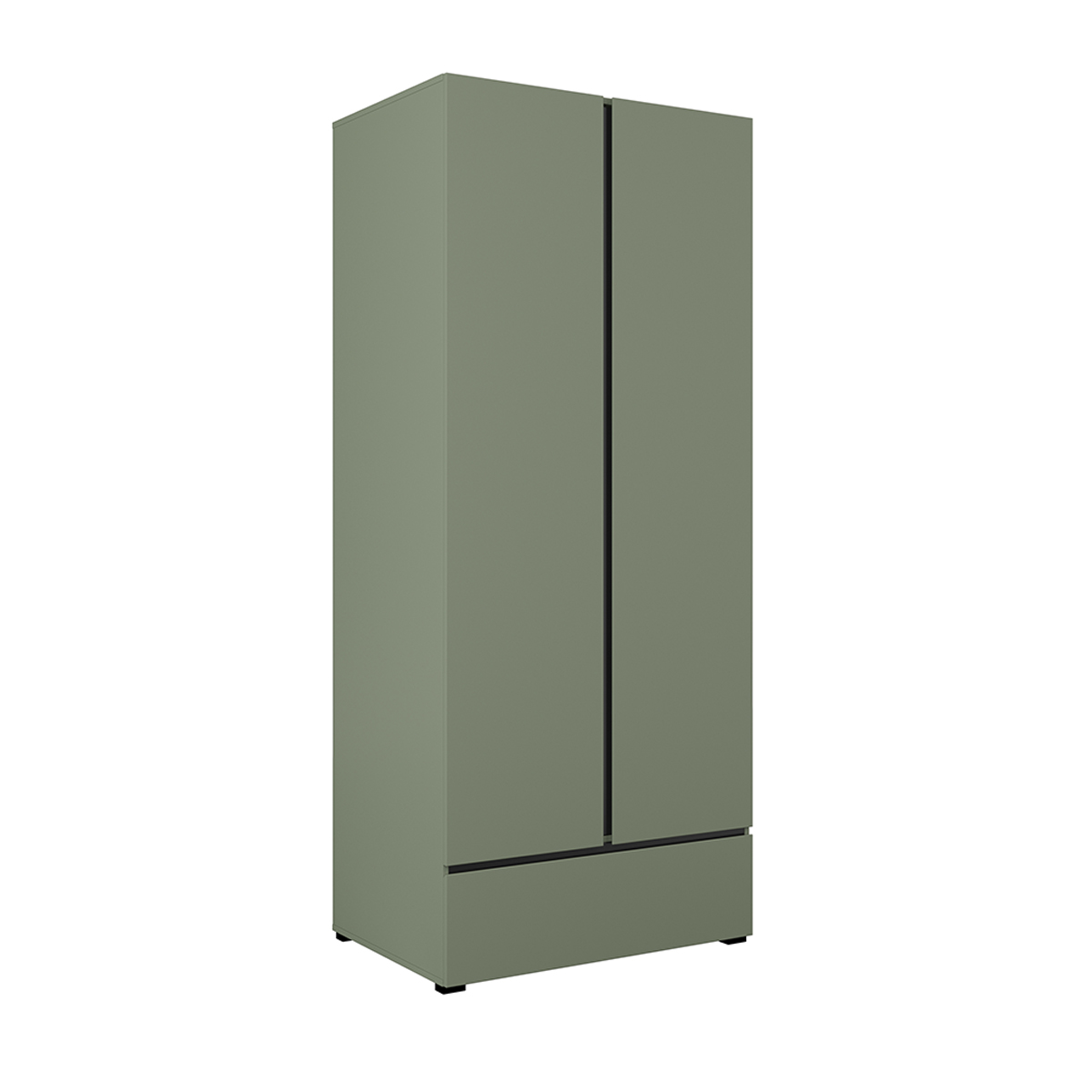 Armoire 2 portes 1 tiroir Lilia Vert