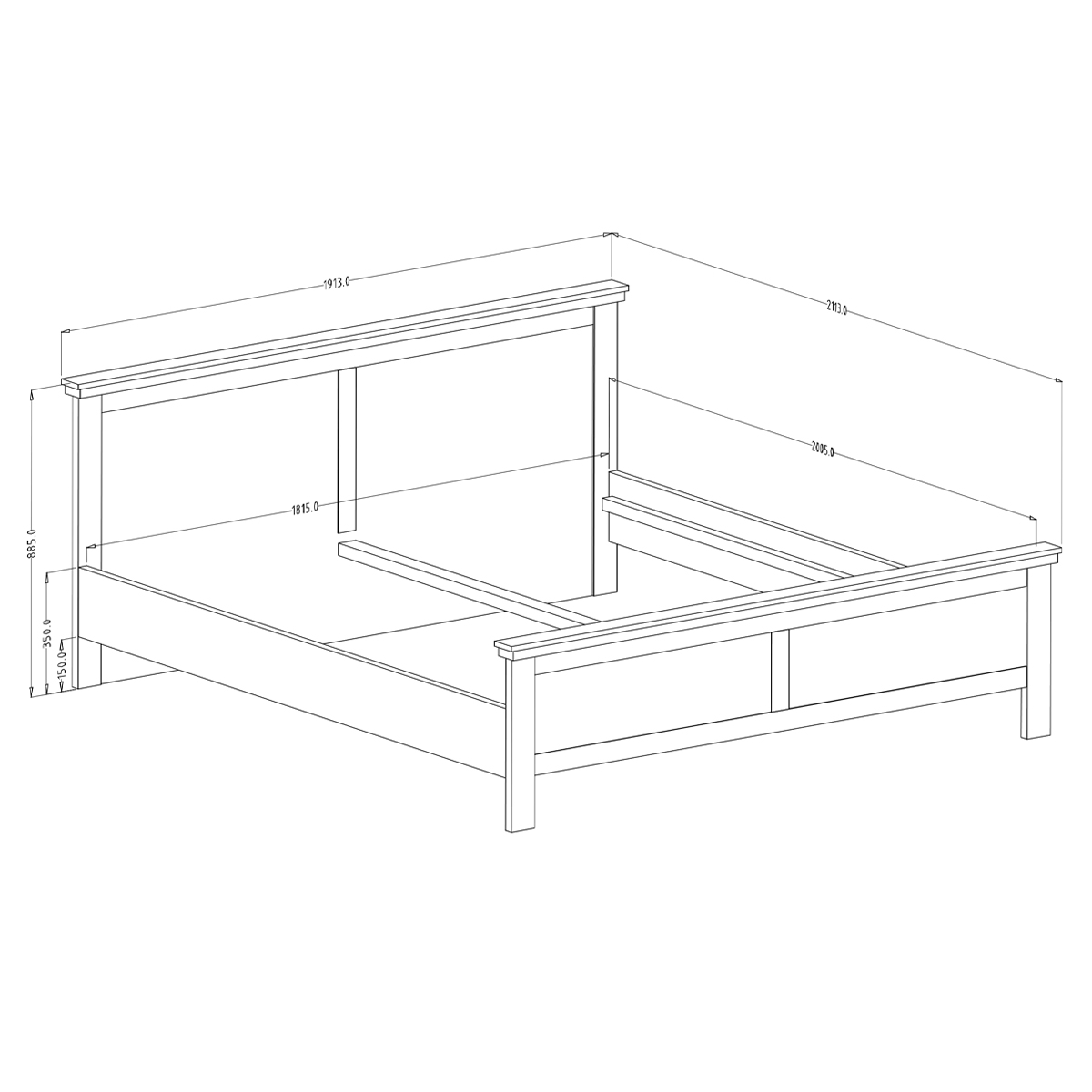 Hvt_Martin_vert_bois_lit_180x200_dimensions