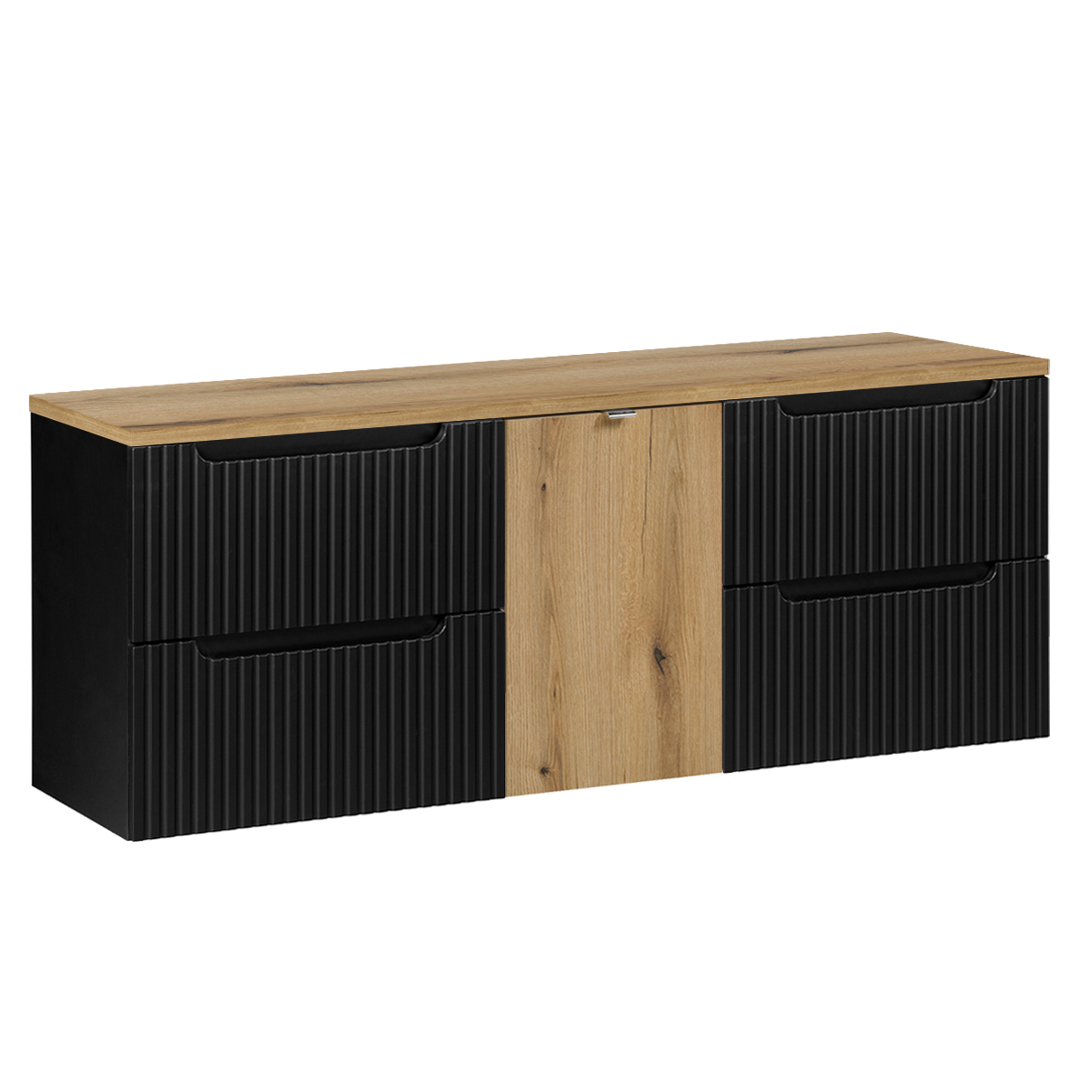 riva_noir_salle_de_bain_160cm_meuble_sous_vasque_panier_linge_bois_4_tiroirs_1