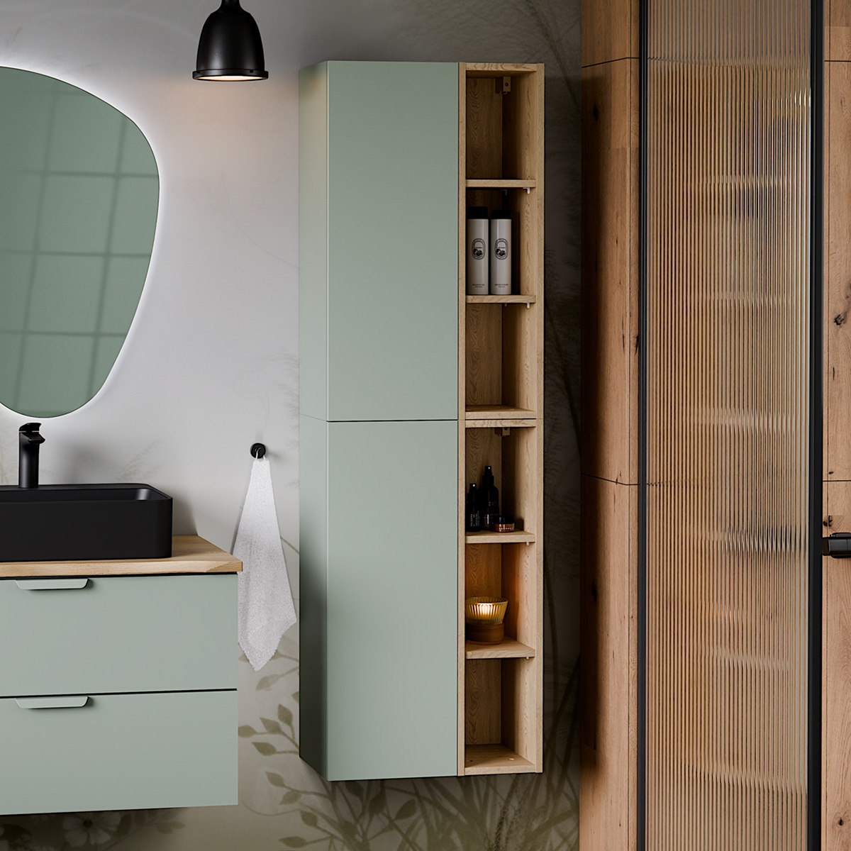 Oria_vert_salle_de_bain_colonne_murale_niches_5