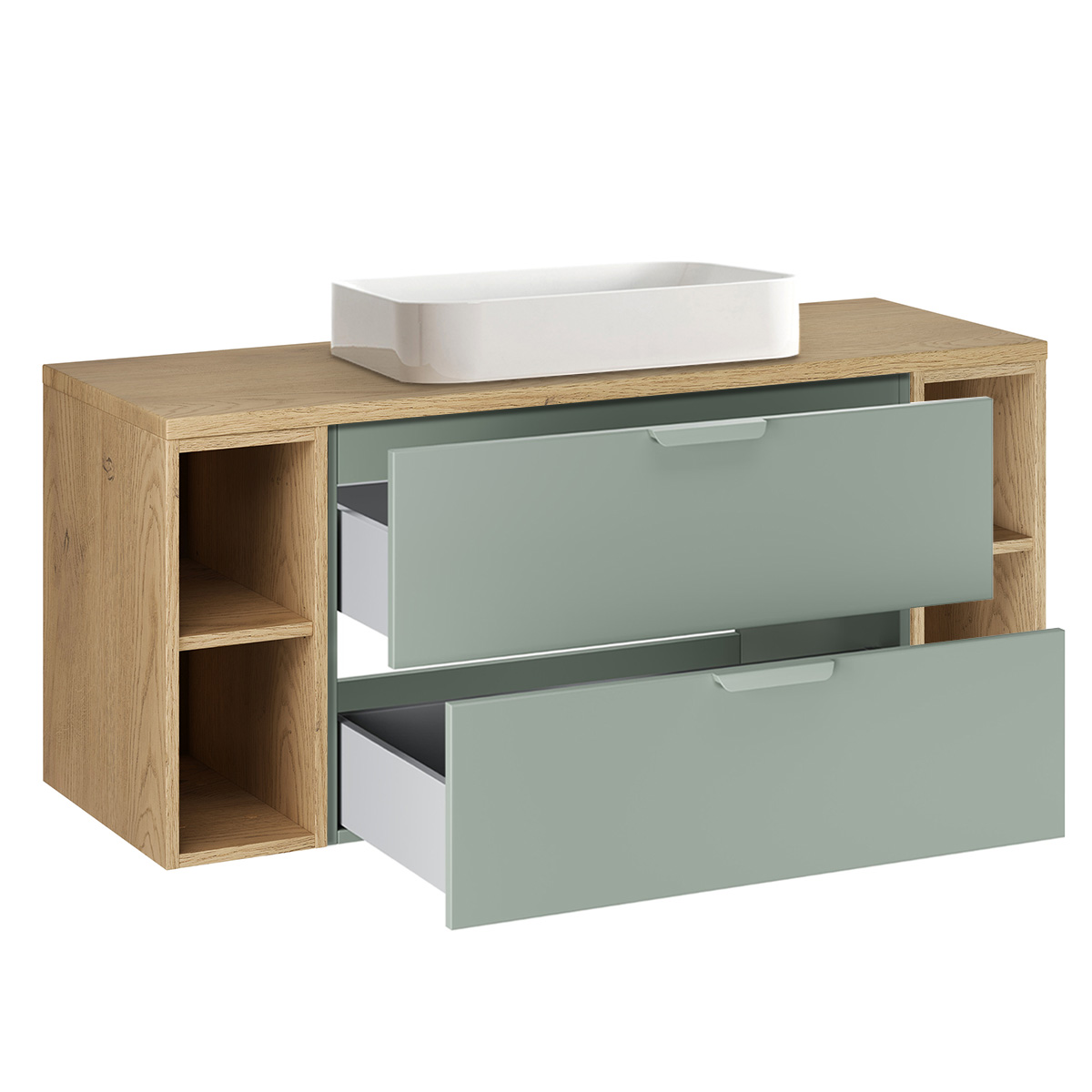 Oria_vert_salle_de_bain_meuble_simple_vasque_posee_120cm_niches_2