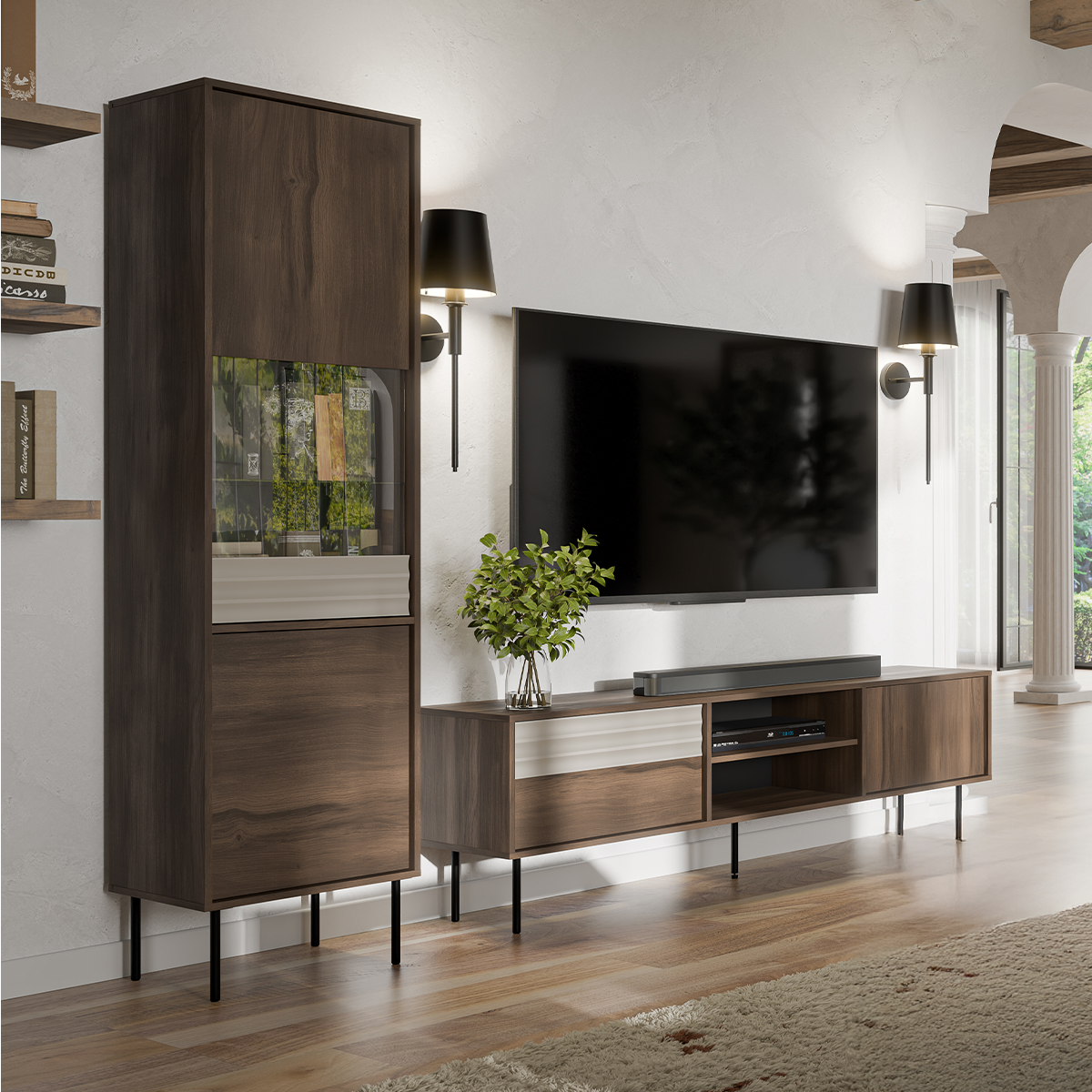 Rtl_Astra_bois_cachemire_meuble_TV_vitrine_2portes_3