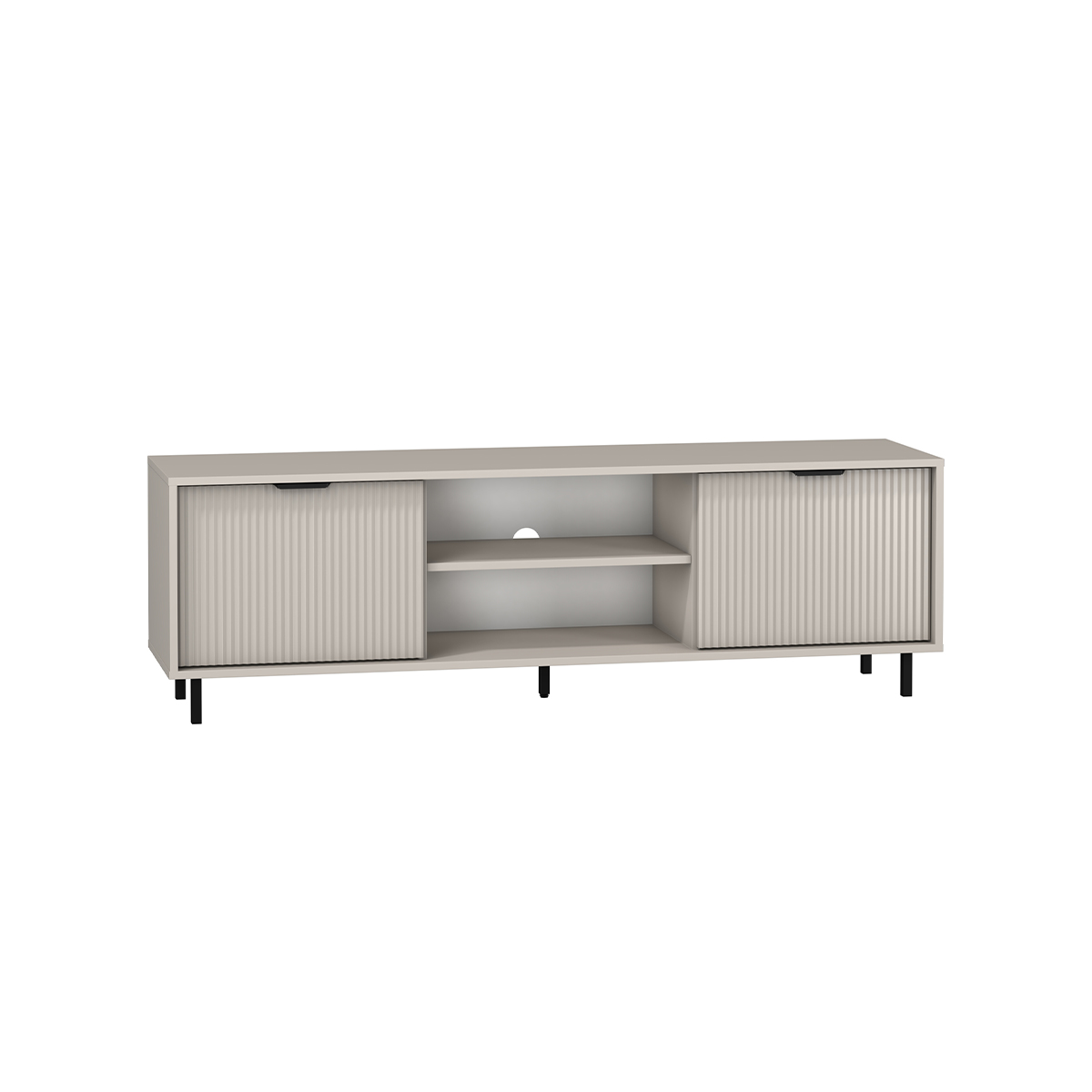 Meuble TV 2 portes 160 cm Soly Cachemire