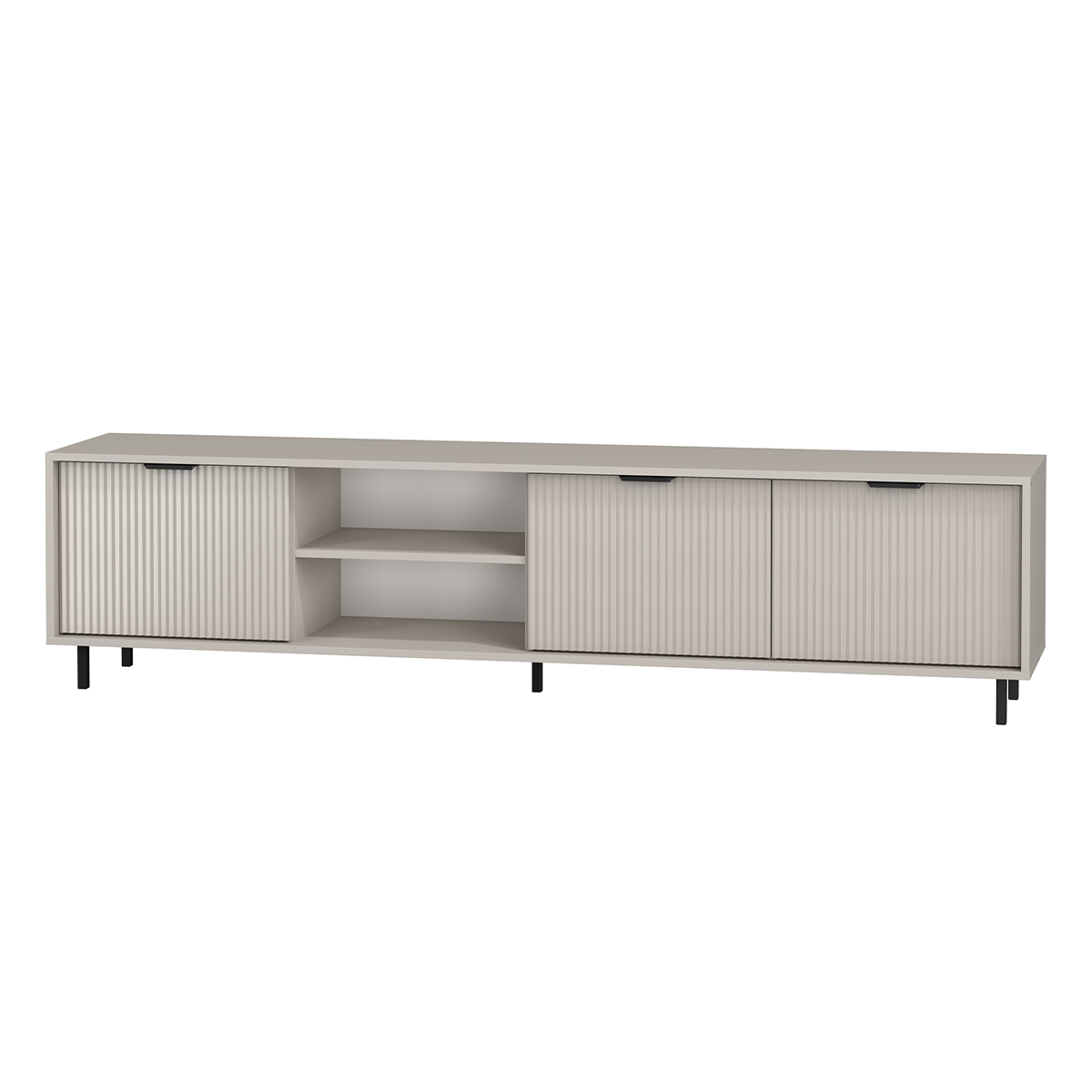Meuble TV 3 portes 200 cm Soly Cachemire